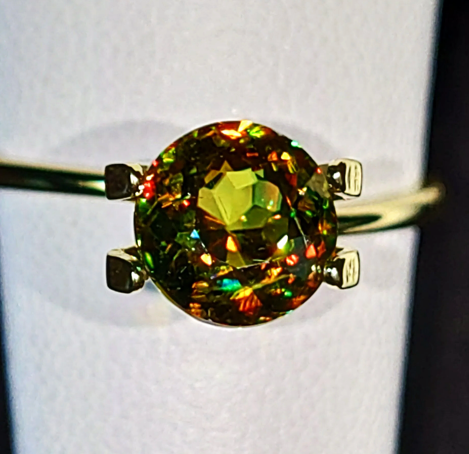 Genuine Color Change Sphene 2ct from TheCoveAtFoxHollow.com