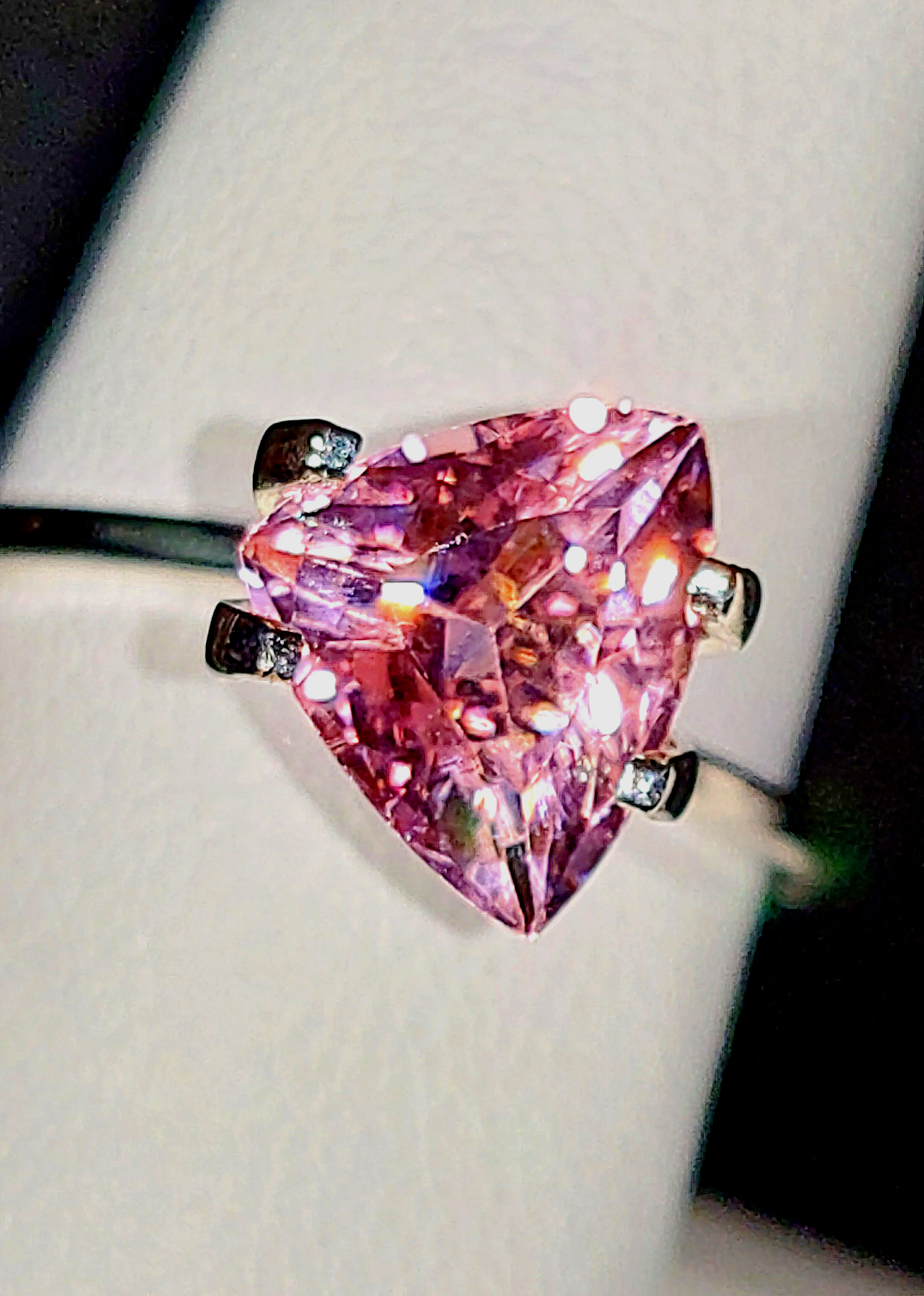 GIA Certified Genuine Neon Pink Titanium Tourmaline 2.14ct from TheCoveAtFoxHollow.com