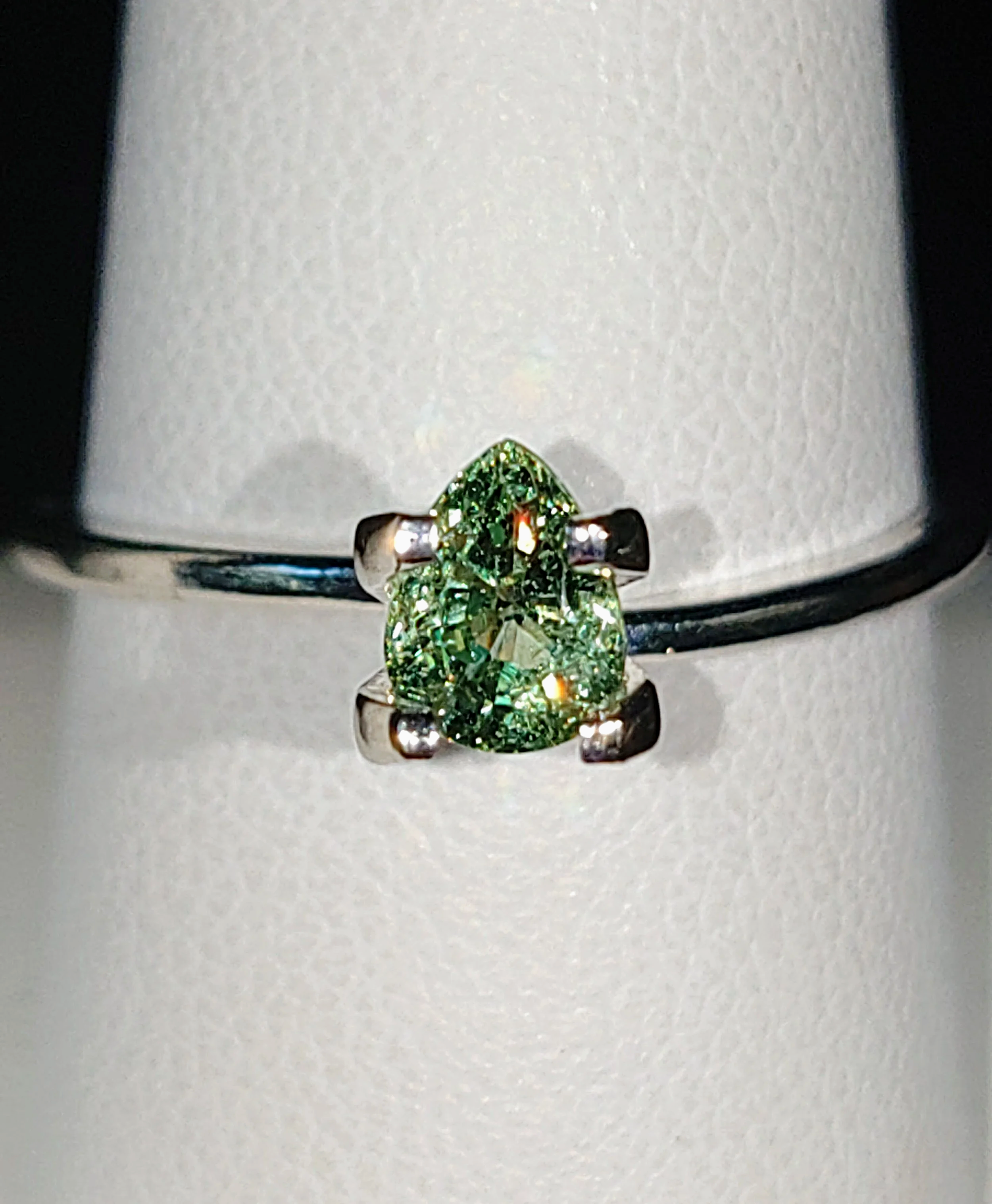 Genuine Green Dragon Mine Precious Demantoid Garnet .67ct from TheCoveAtFoxHollow.com