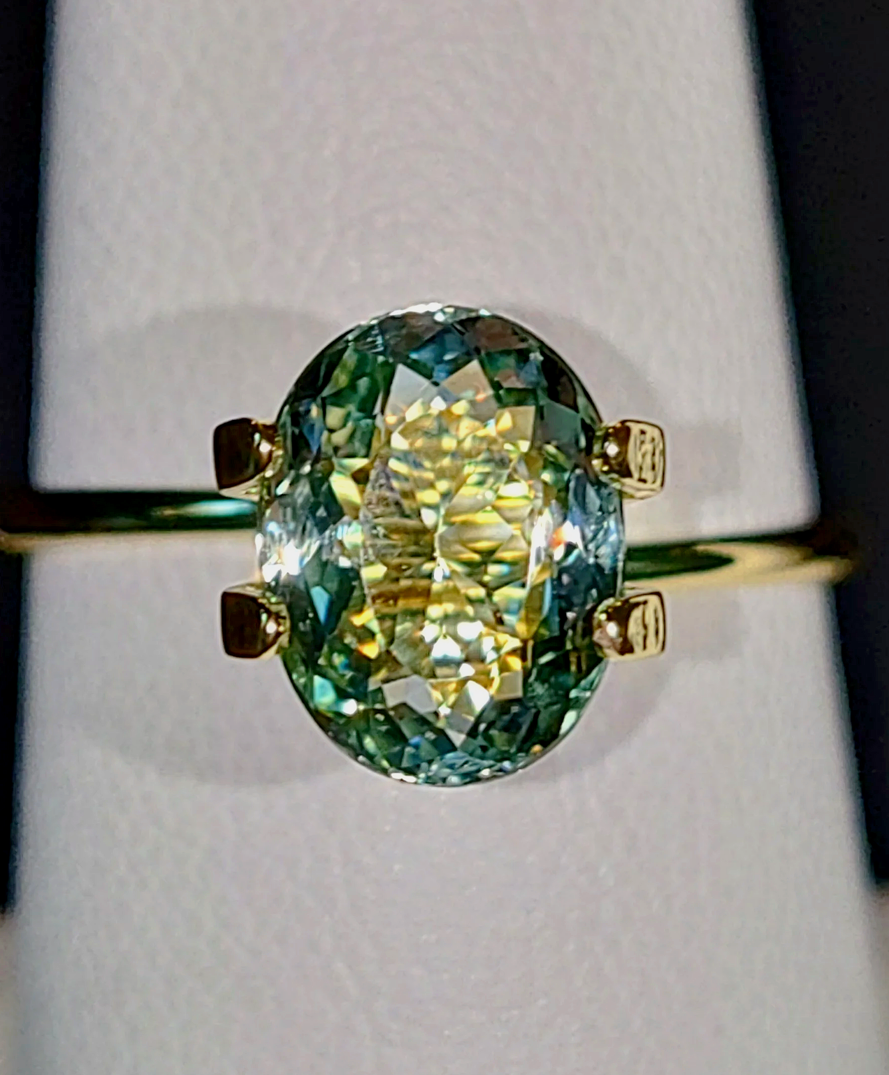 Genuine Neon Seafoam Titanium Tourmaline 1.75ct TheCoveAtFoxHollow.com