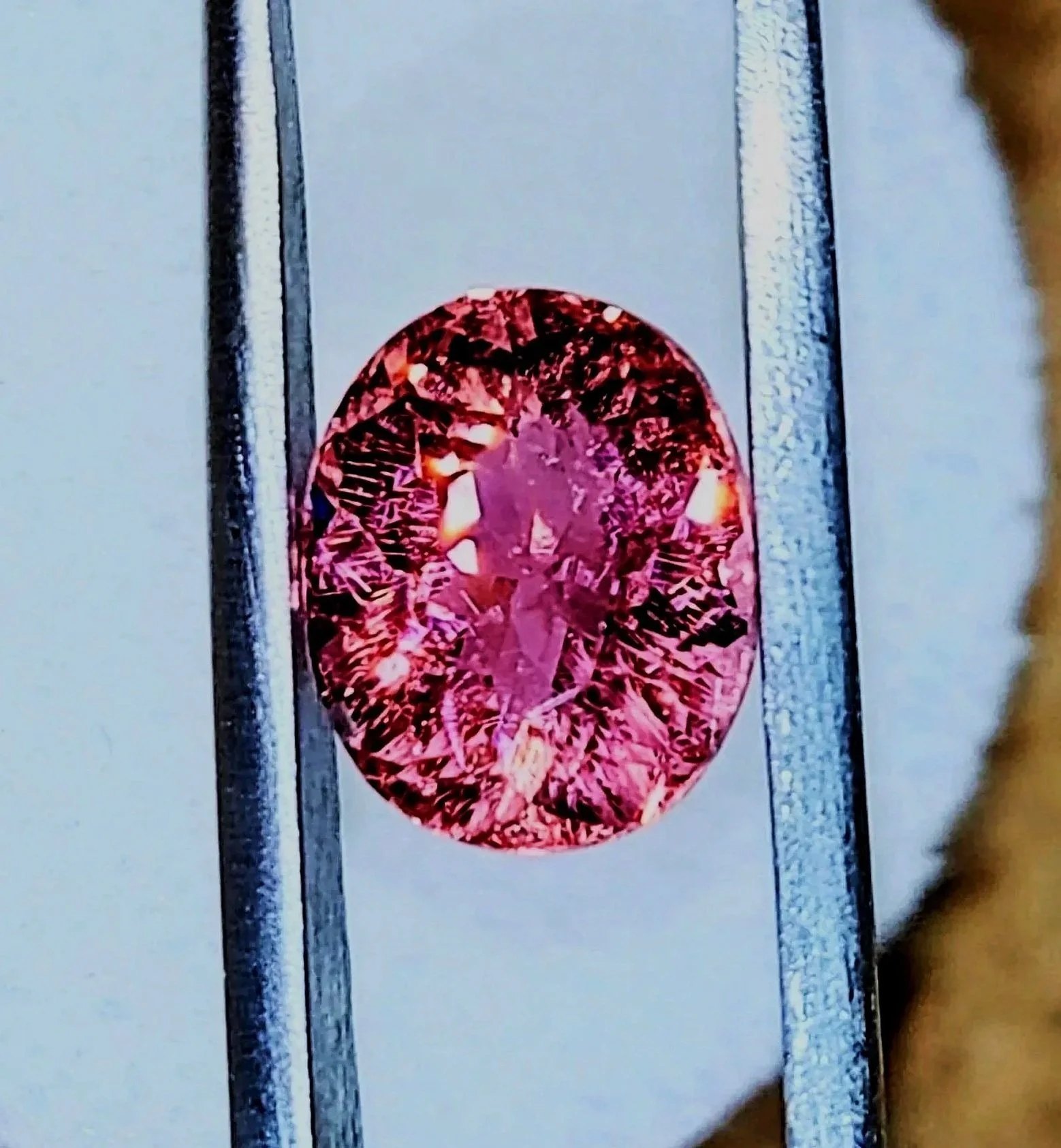Genuine Neon Hot Pink Titanium Tourmaline 2.58ct TheCoveAtFoxHollow.com