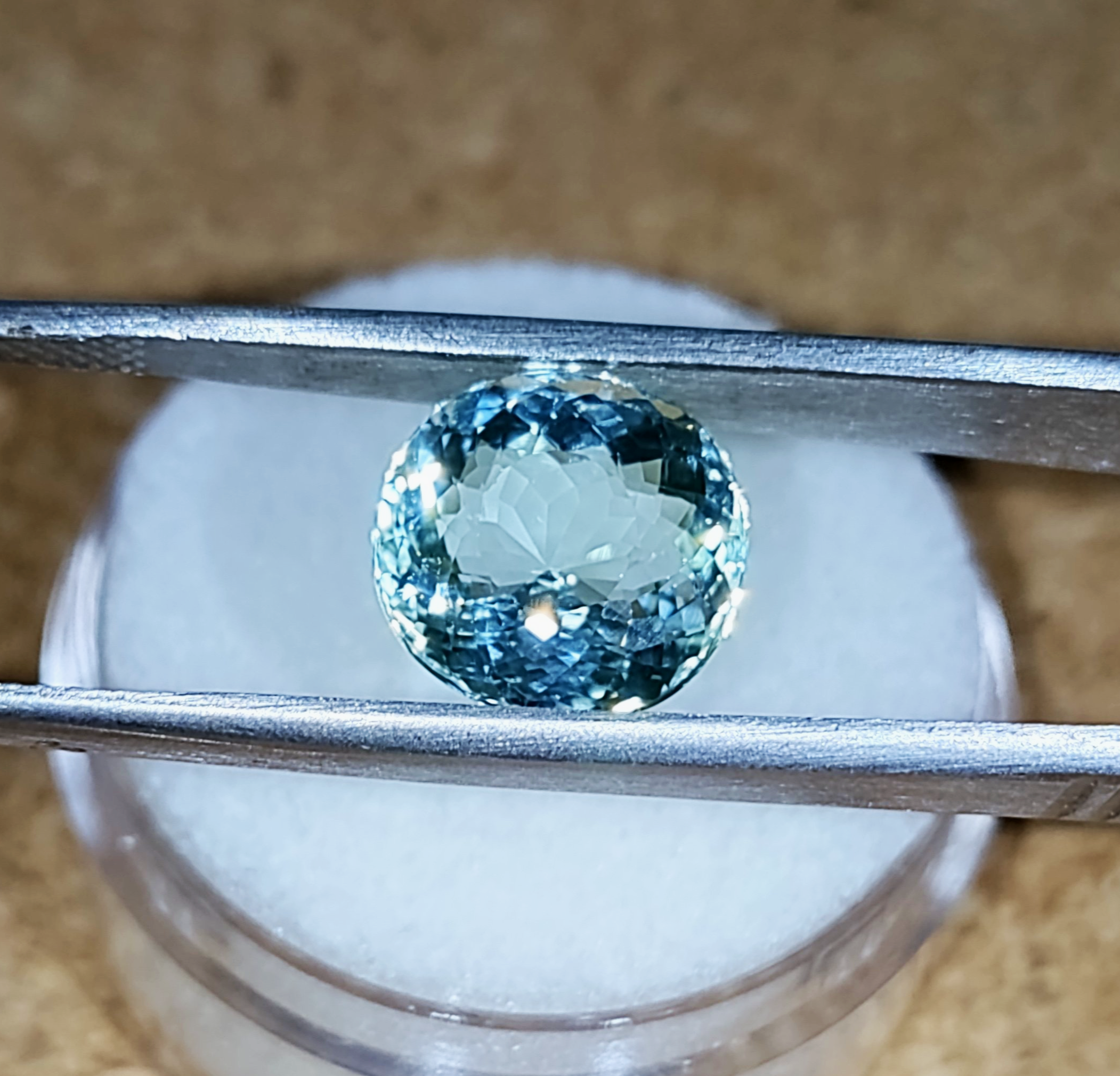 GIA Certified Genuine Neon Seafoam Titanium Tourmaline 3.81ct from TheCoveAtFoxHollow.com