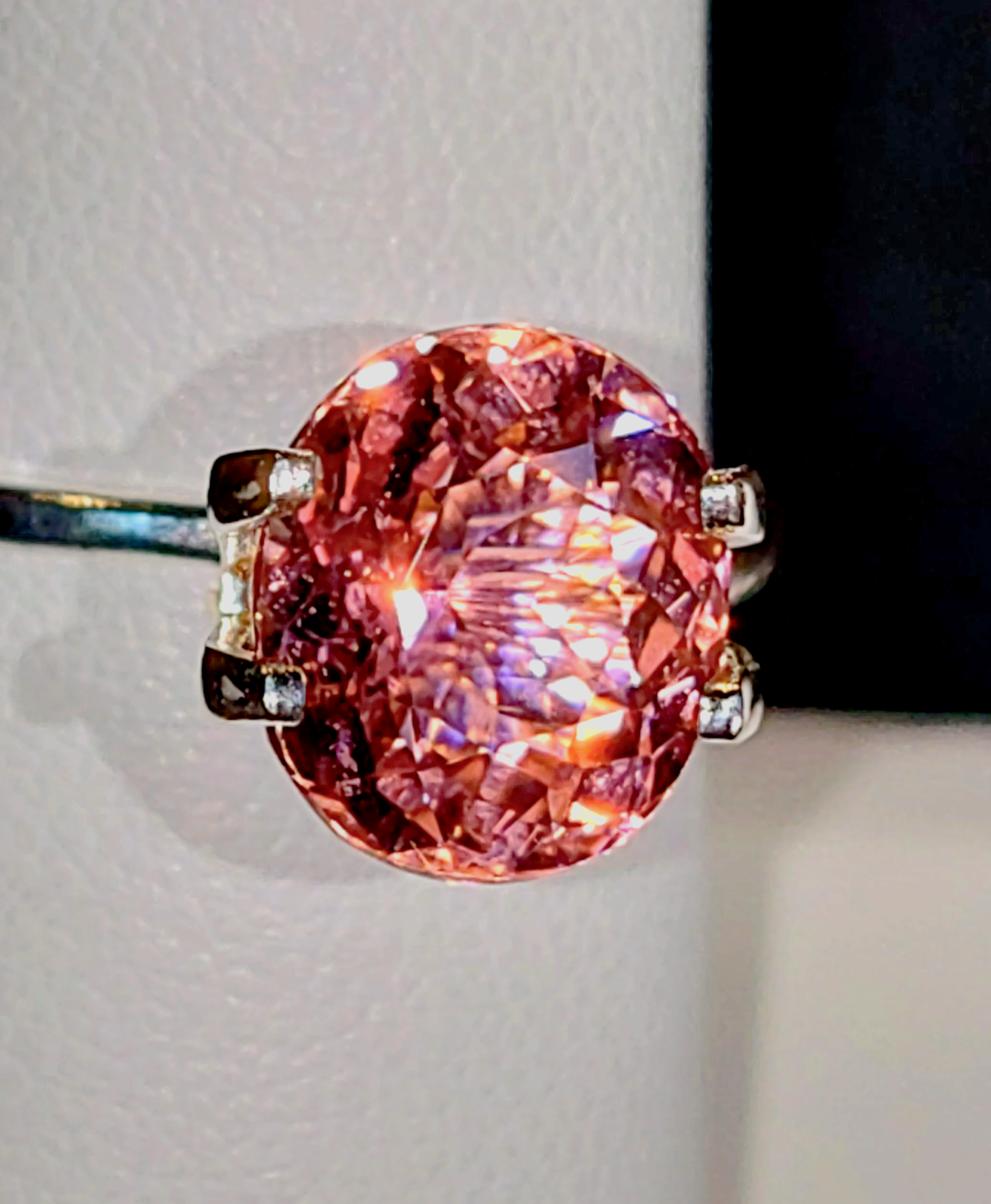 Neon Pink Titanium Tourmaline 3ct