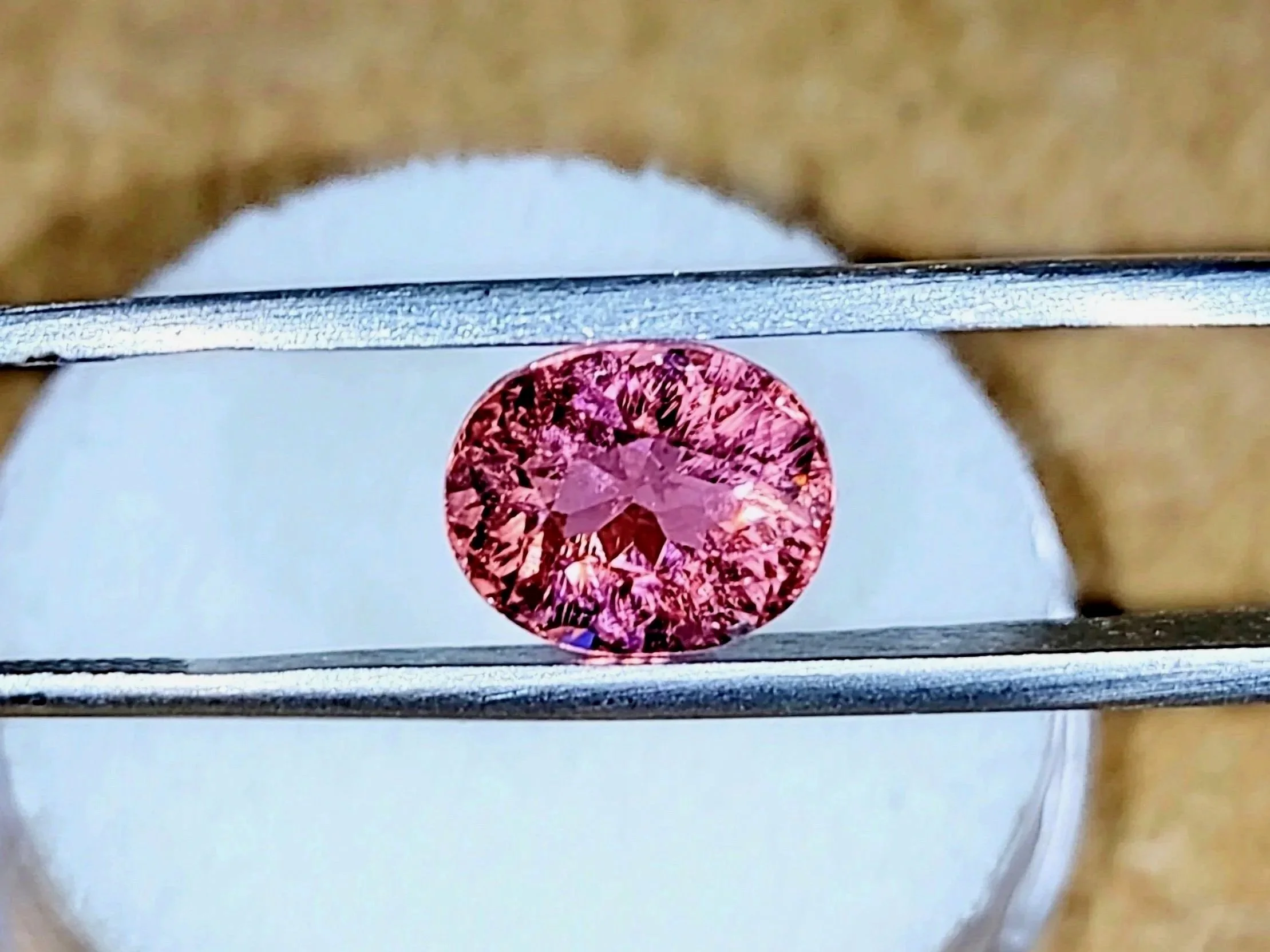 Genuine Neon Hot Pink Titanium Tourmaline 2.58ct TheCoveAtFoxHollow.com