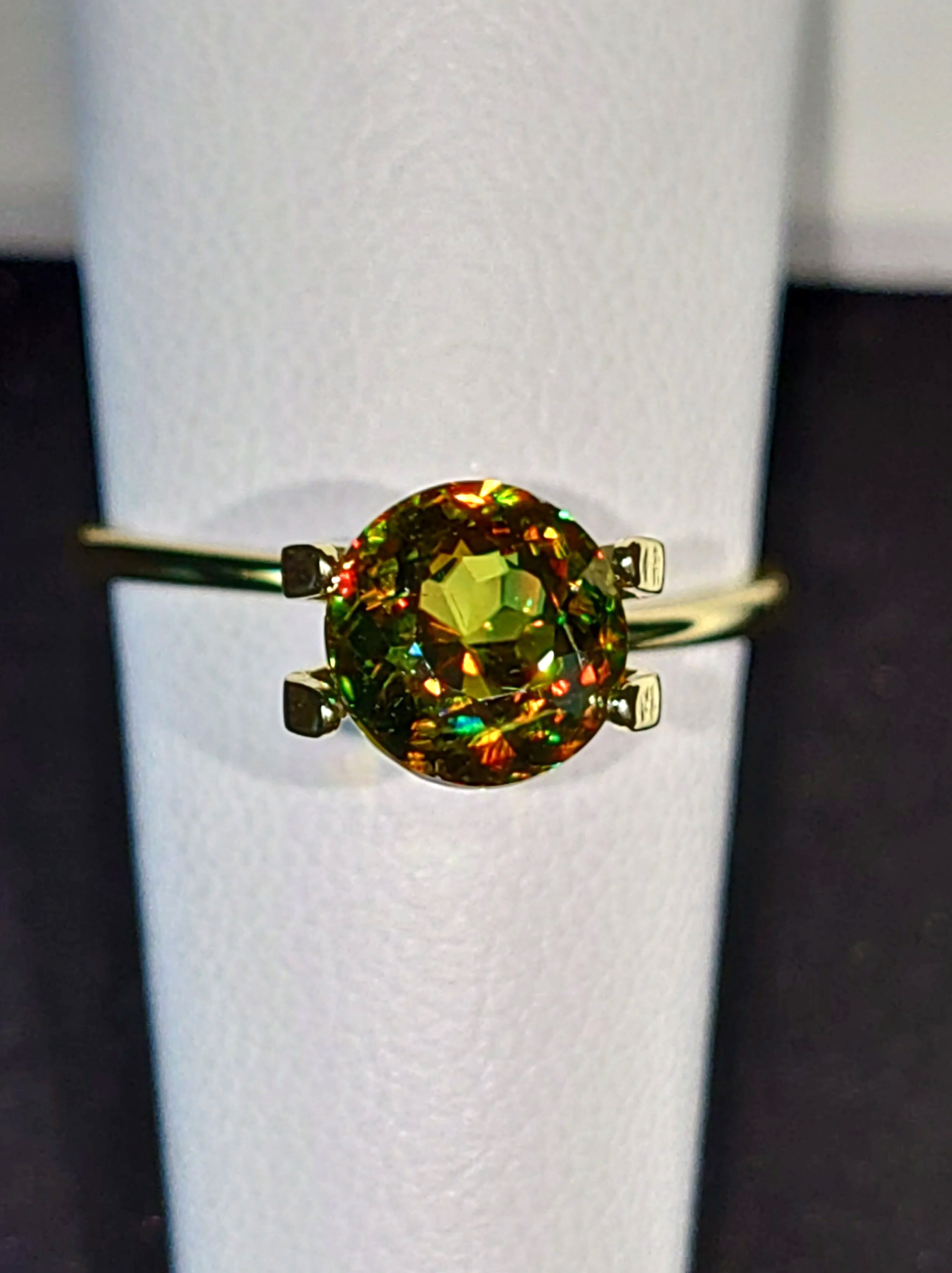 Genuine Color Change Sphene 2ct from TheCoveAtFoxHollow.com