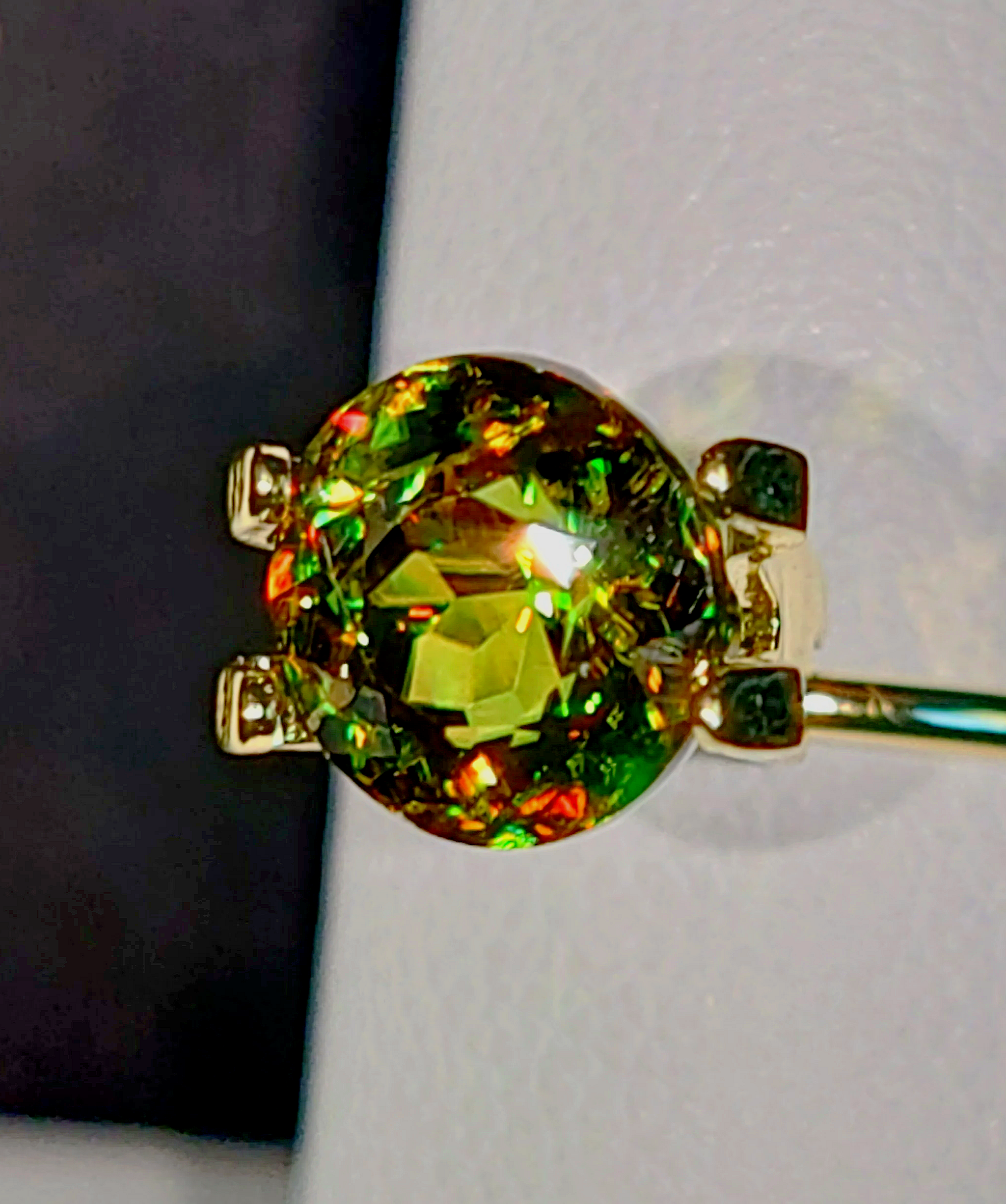 Genuine Color Change Sphene 2ct from TheCoveAtFoxHollow.com