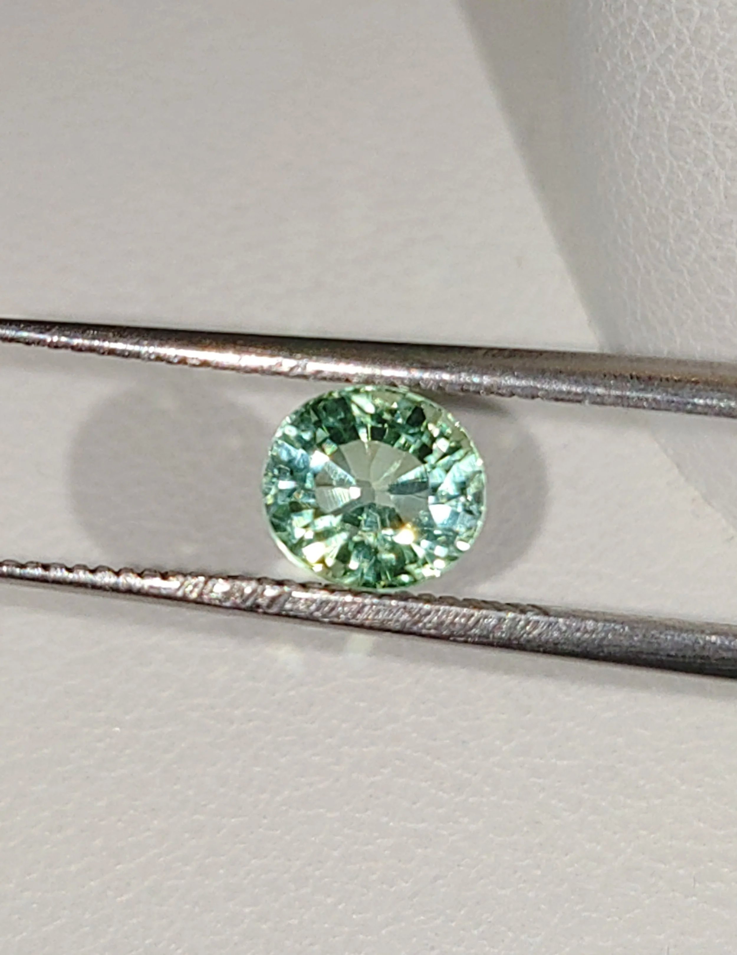 Genuine Neon Green Blue Titanium Tourmaline .96ct from TheCoveAtFoxHollow.com