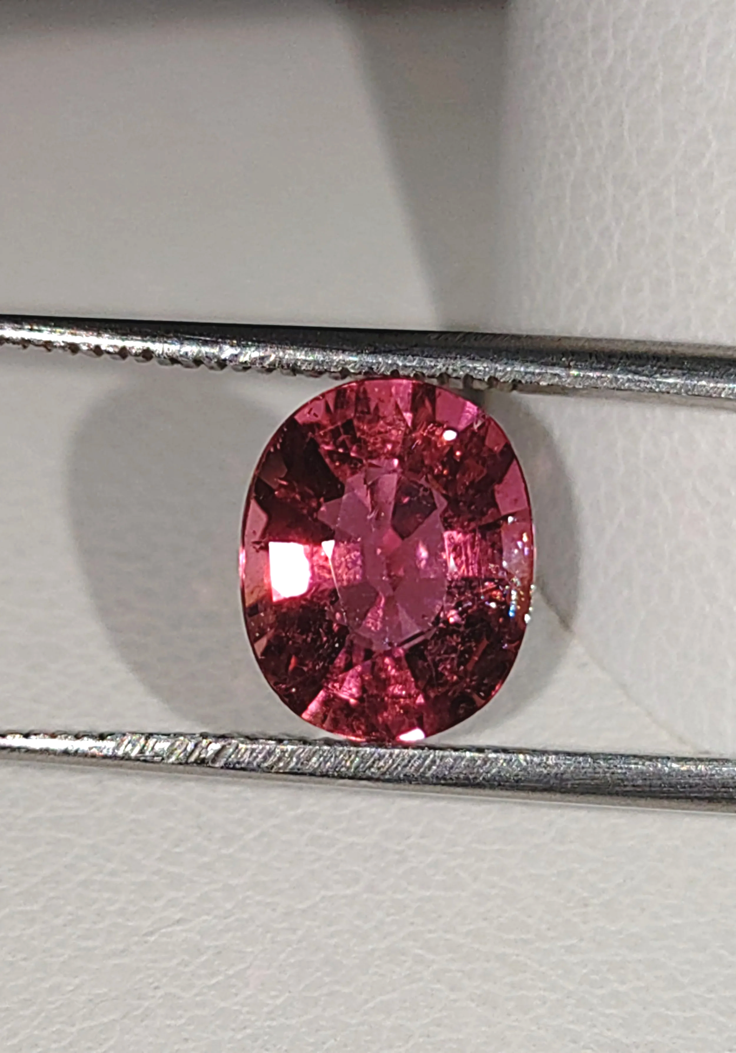 Genuine Neon Hot Pink Titanium Tourmaline 1.90ct from TheCoveAtFoxHollow.com