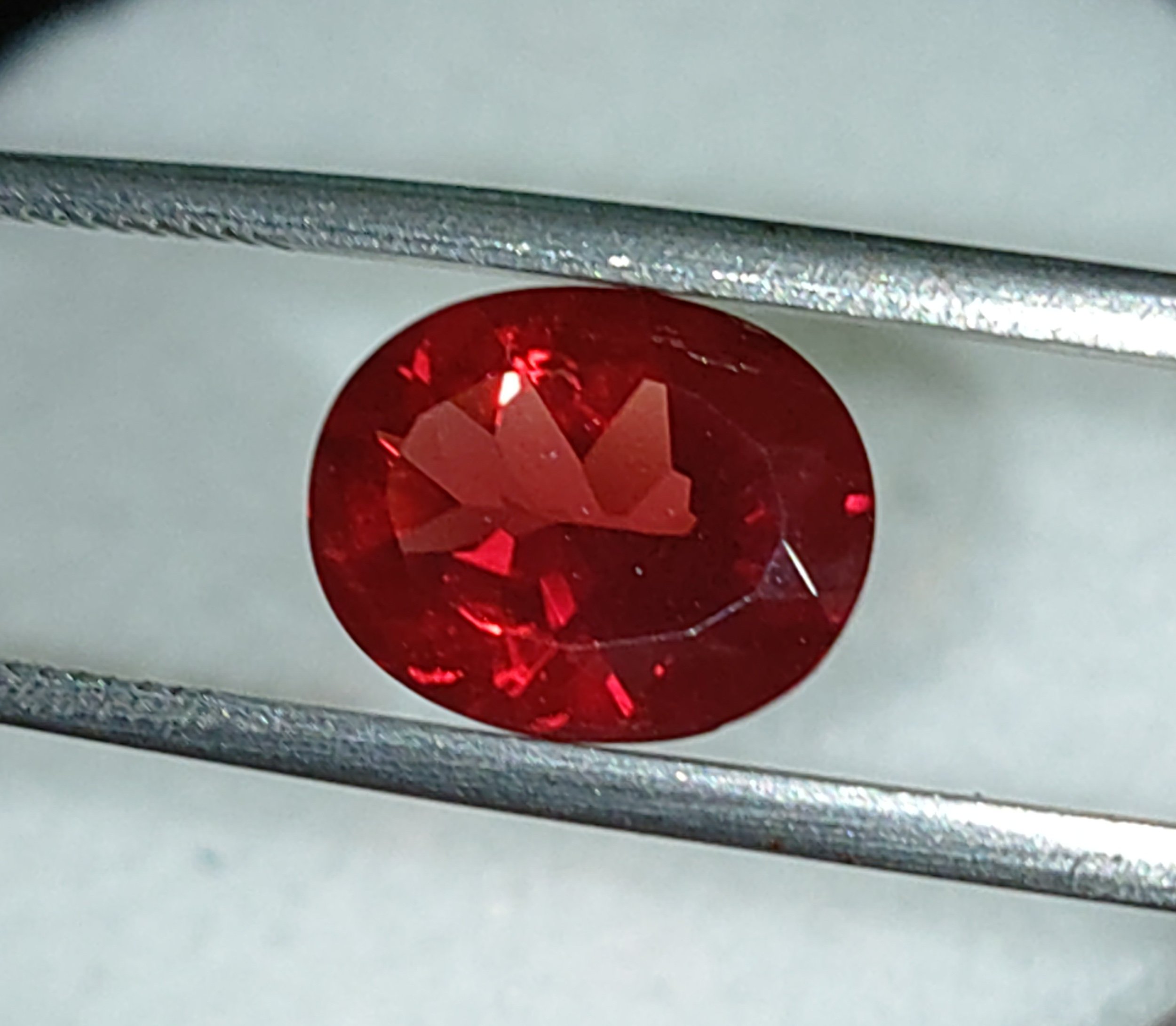 Genuine Red Andesine 2.15ct from TheCoveAtFoxHollow.com