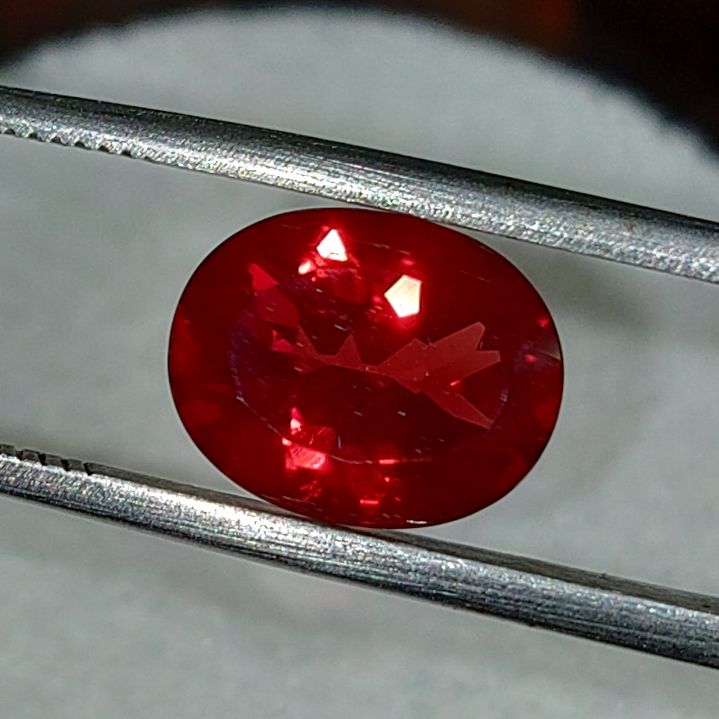 Genuine Red Andesine 2.15ct from TheCoveAtFoxHollow.com