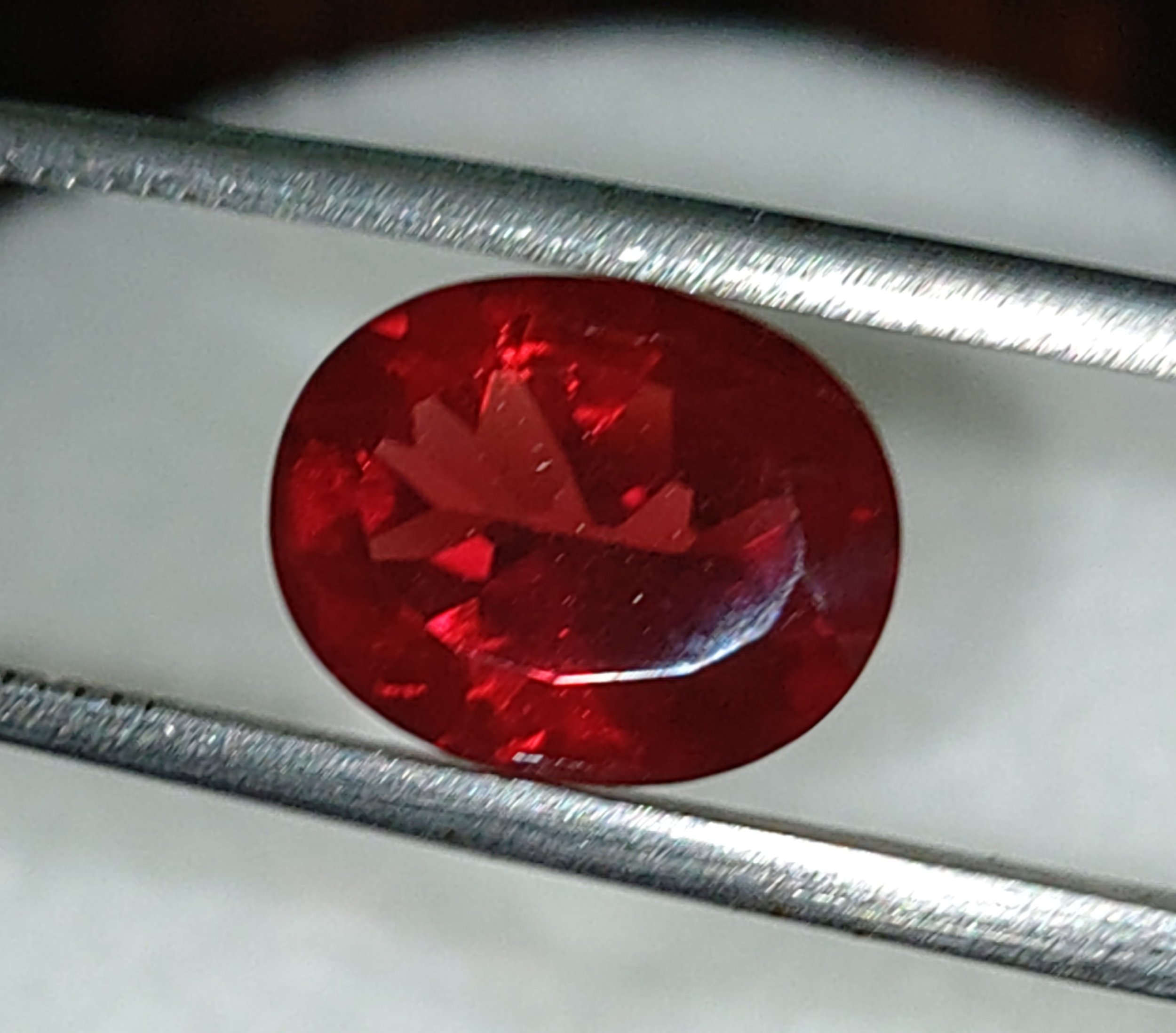 Genuine Red Andesine 2.15ct from TheCoveAtFoxHollow.com