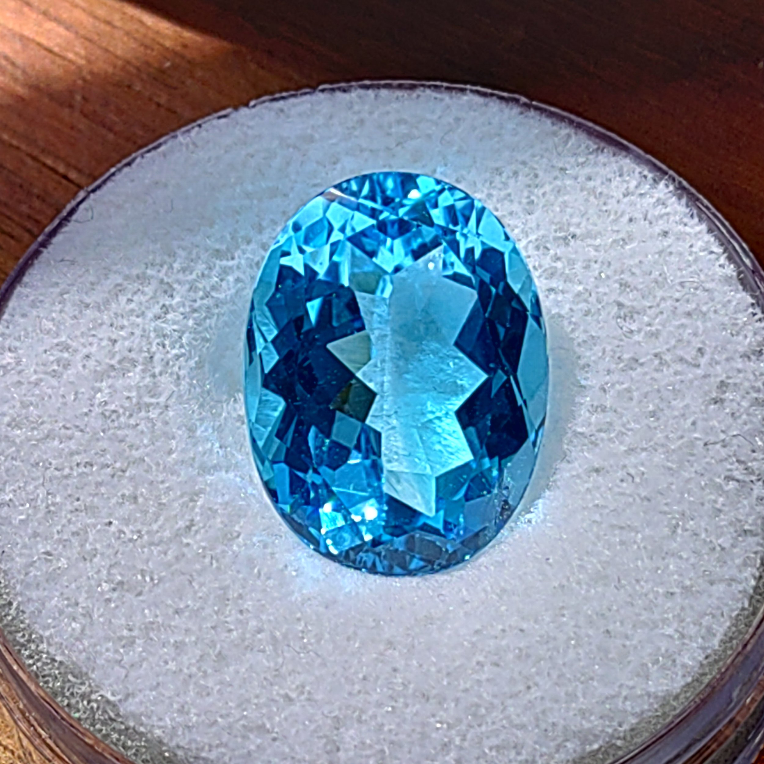 Genuine Swiss Blue Topaz 23.02ct from TheCoveAtFoxHollow.com
