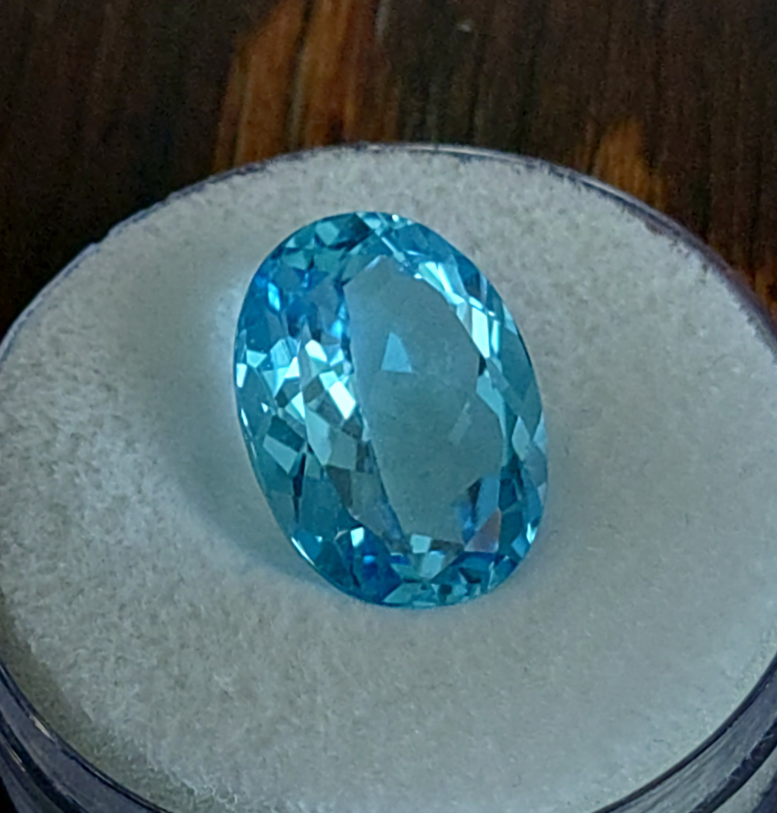 Genuine Swiss Blue Topaz 23.02ct from TheCoveAtFoxHollow.com