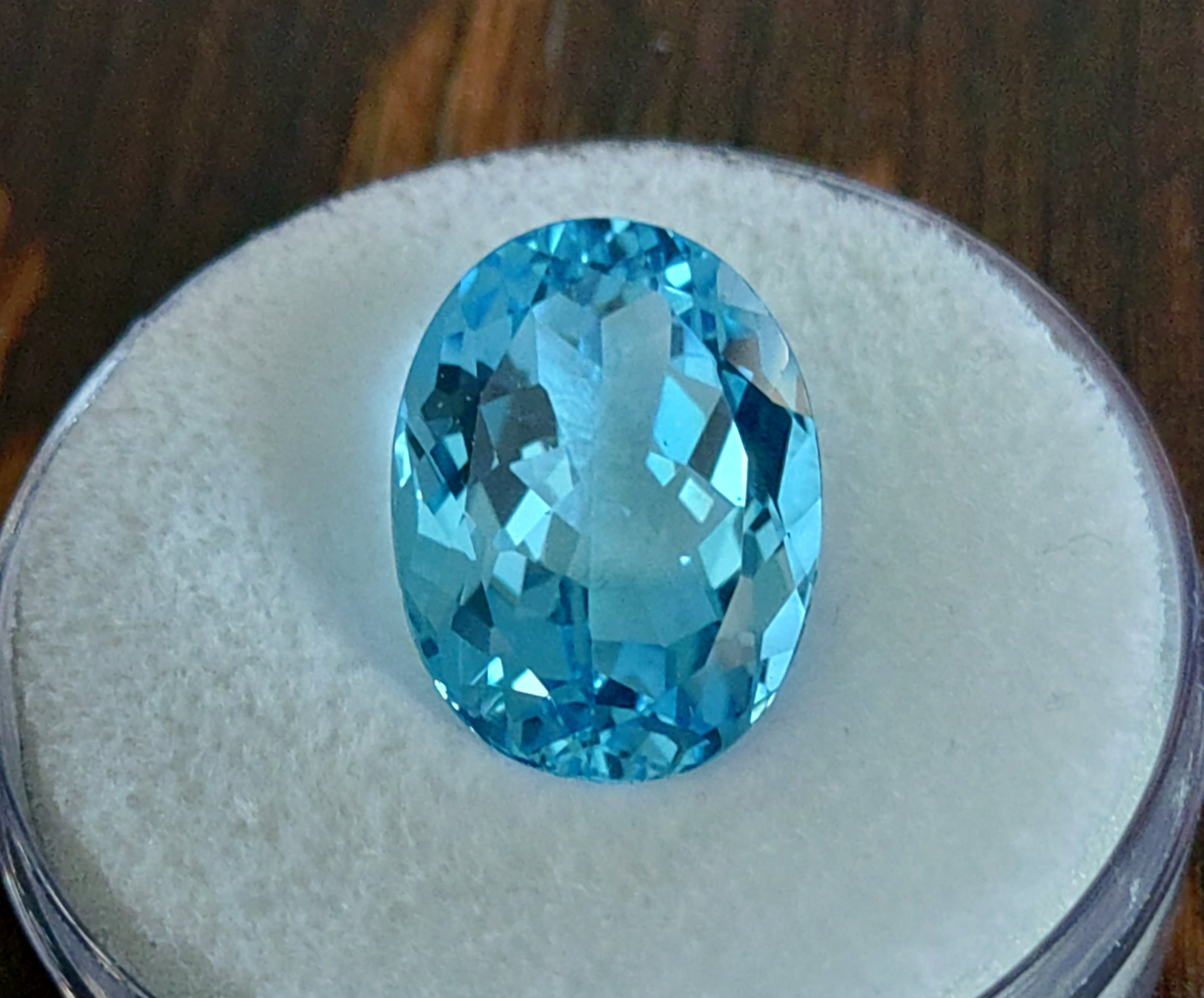 Genuine Swiss Blue Topaz 23.02ct from TheCoveAtFoxHollow.com