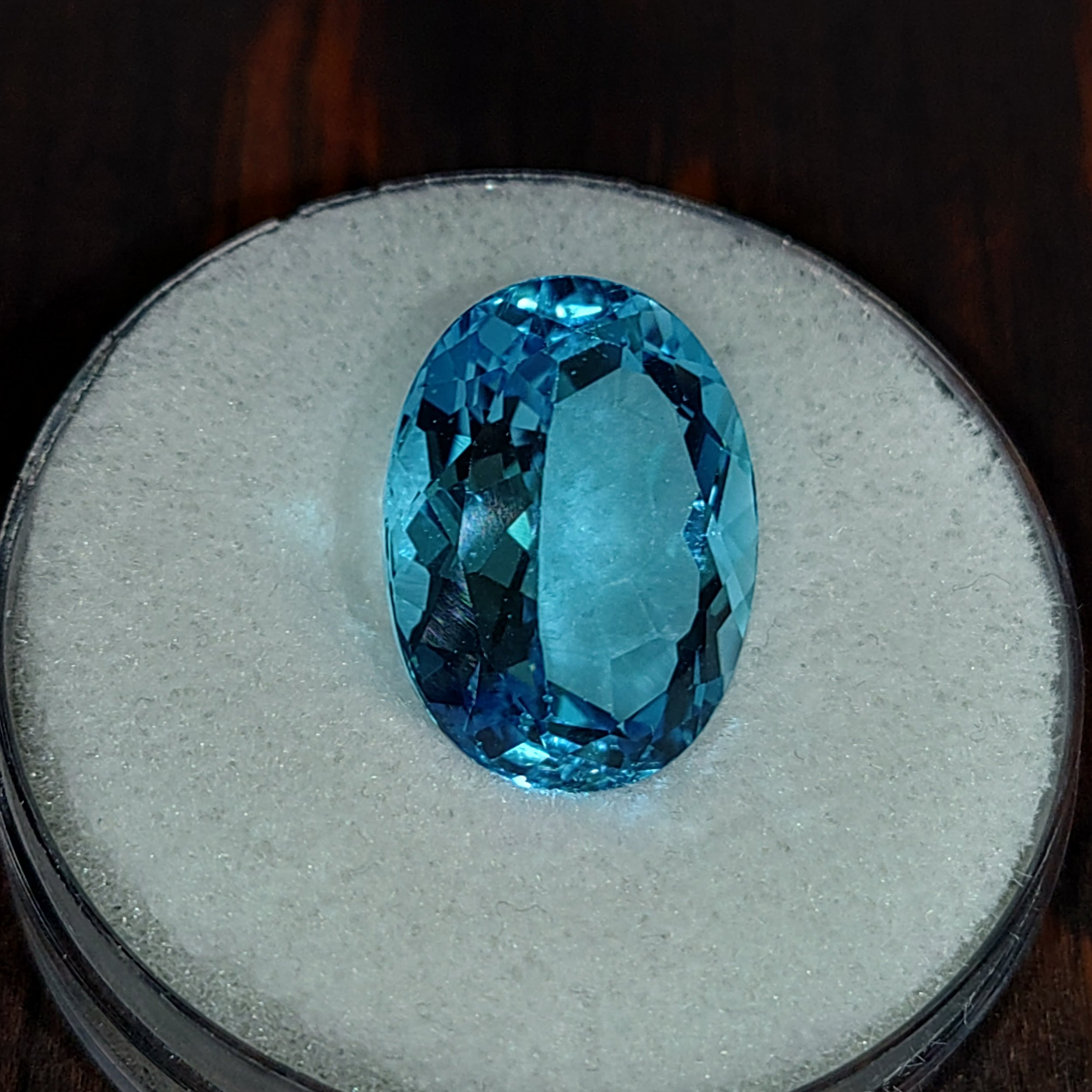 Genuine Swiss Blue Topaz 23.02ct from TheCoveAtFoxHollow.com