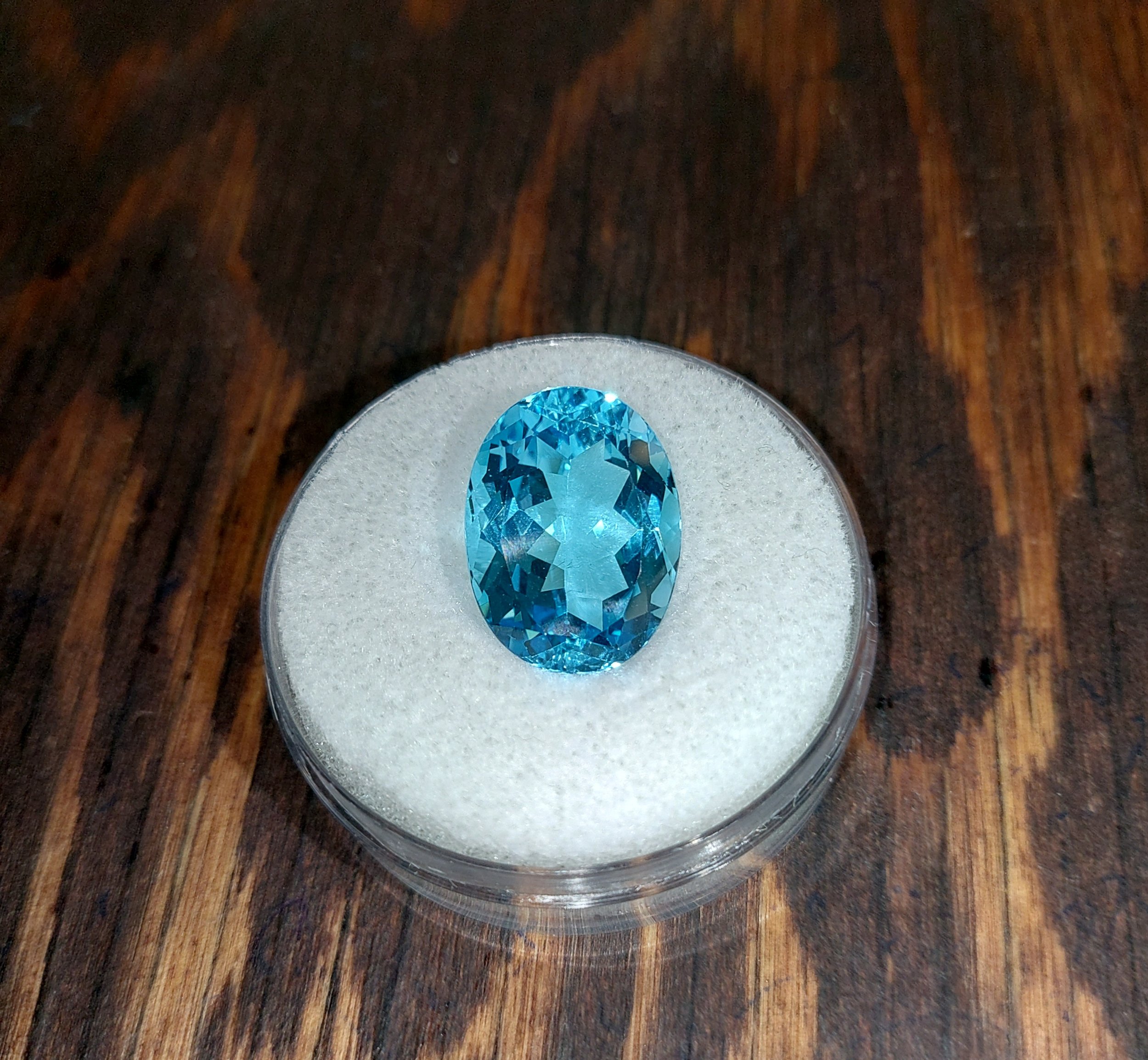 Genuine Swiss Blue Topaz 23.02ct from TheCoveAtFoxHollow.com