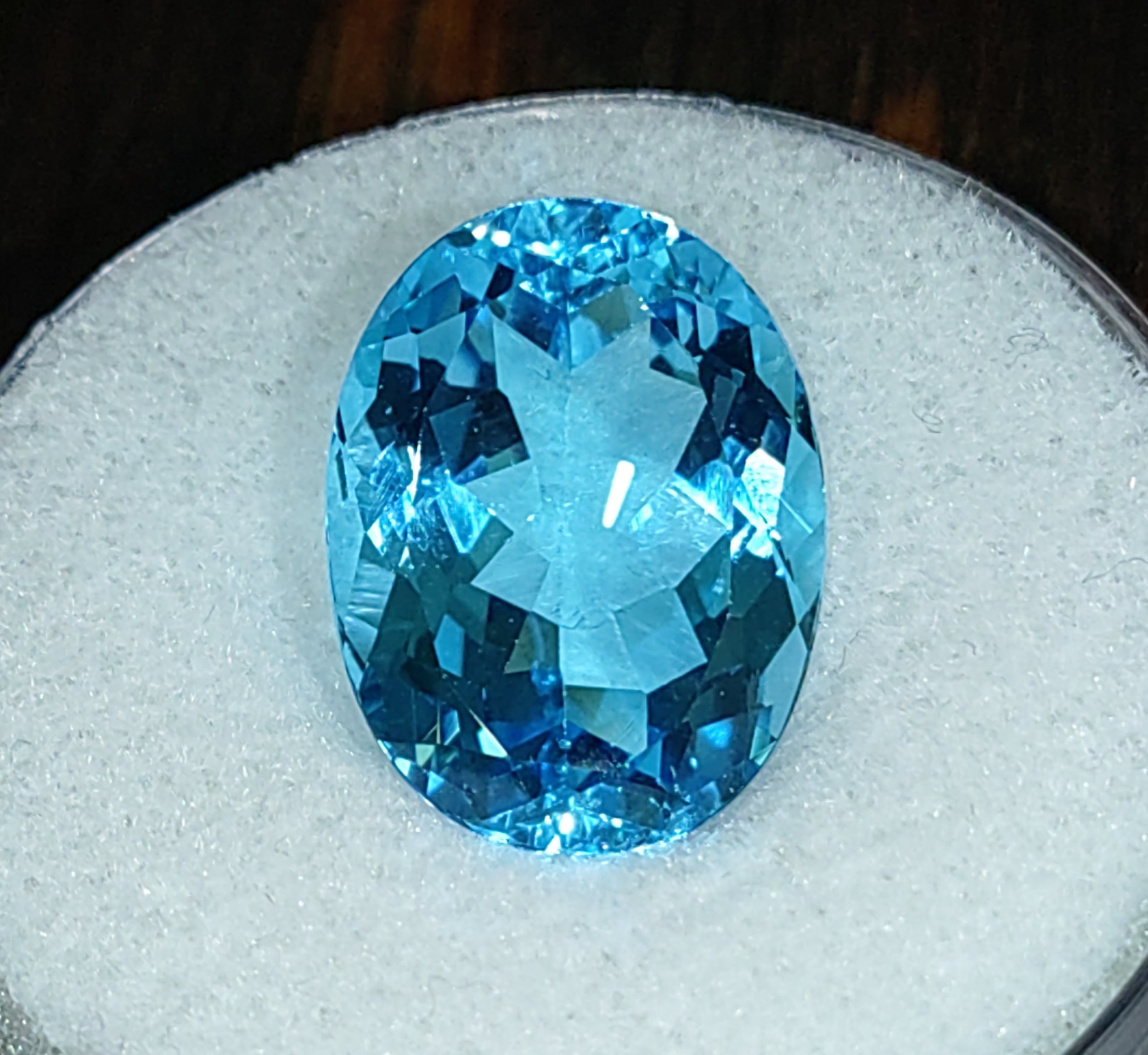 Genuine Swiss Blue Topaz 23.02ct from TheCoveAtFoxHollow.com