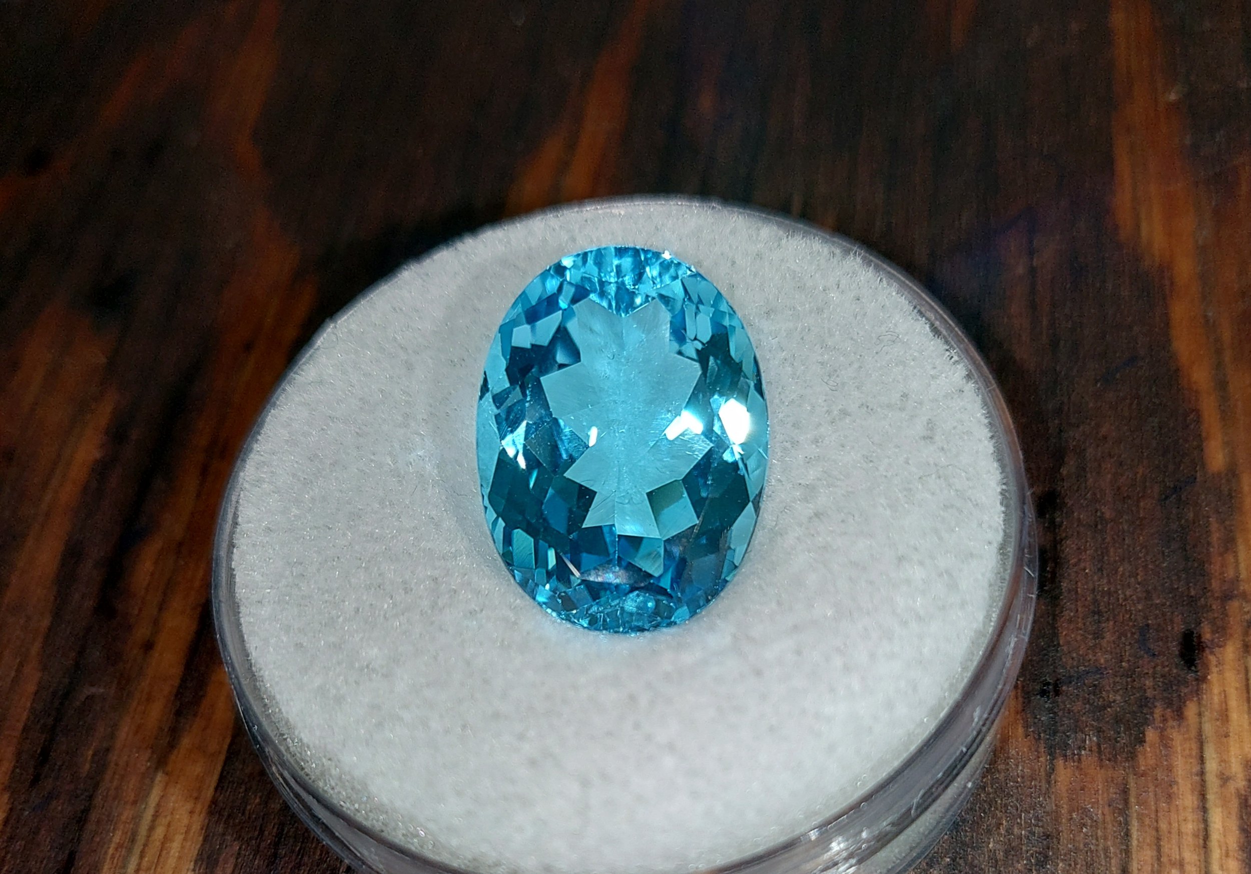 Genuine Swiss Blue Topaz 23.02ct from TheCoveAtFoxHollow.com