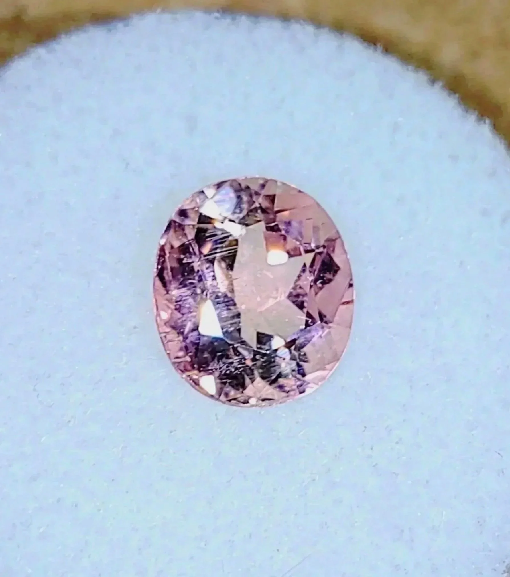 Neon Light Pink Titanium Tourmaline 2.21 carats • Oval