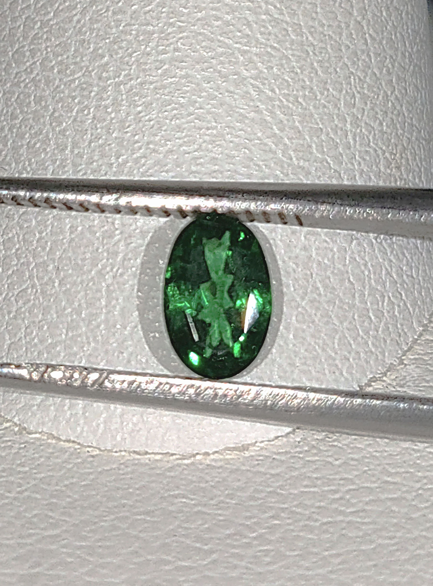 Genuine Tsavorite Garnet .38ct from TheCoveAtFoxHollow.com