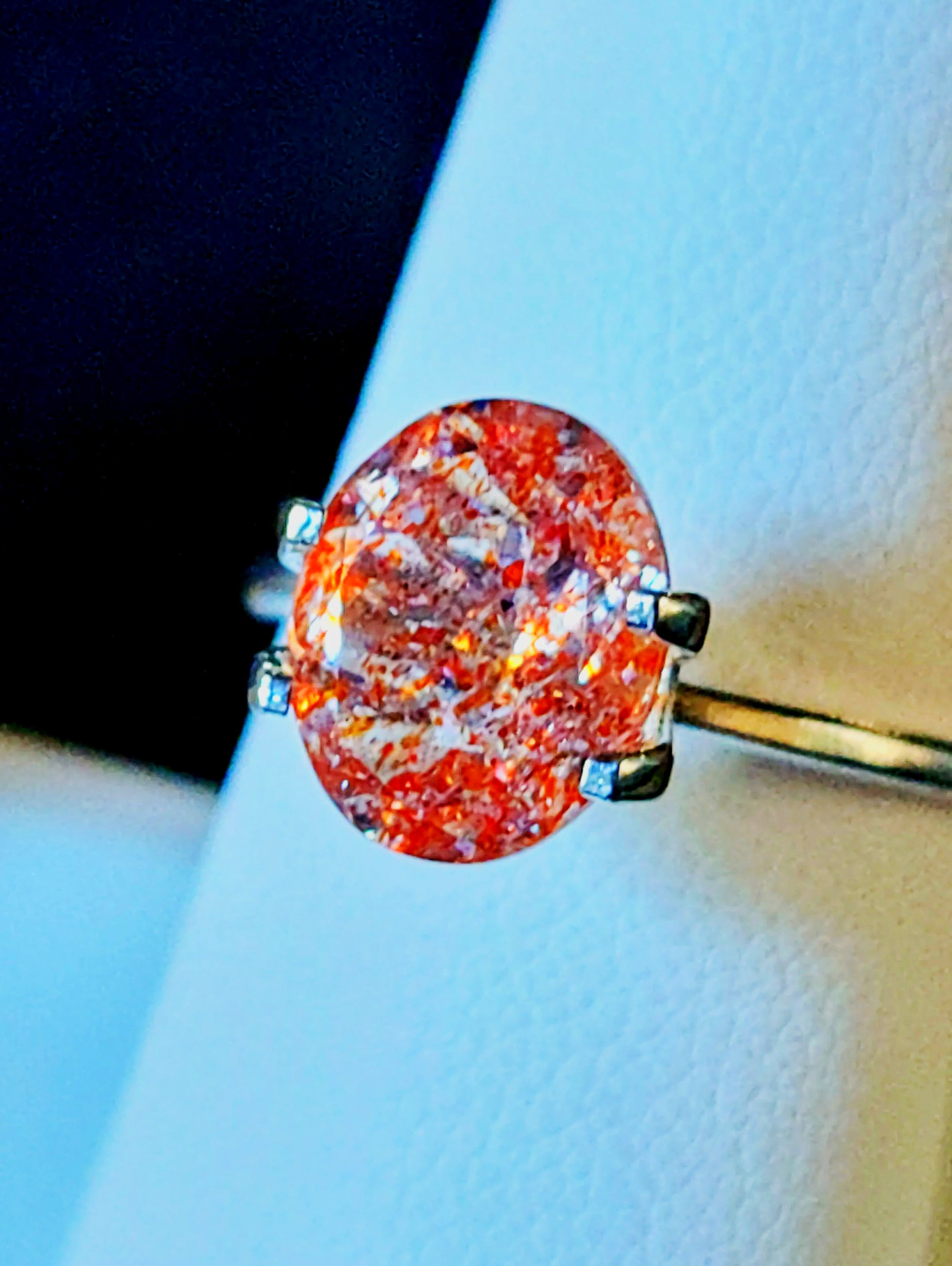 Genuine Tanzanian Sunstone 2.56ct from TheCoveAtFoxHollow.com