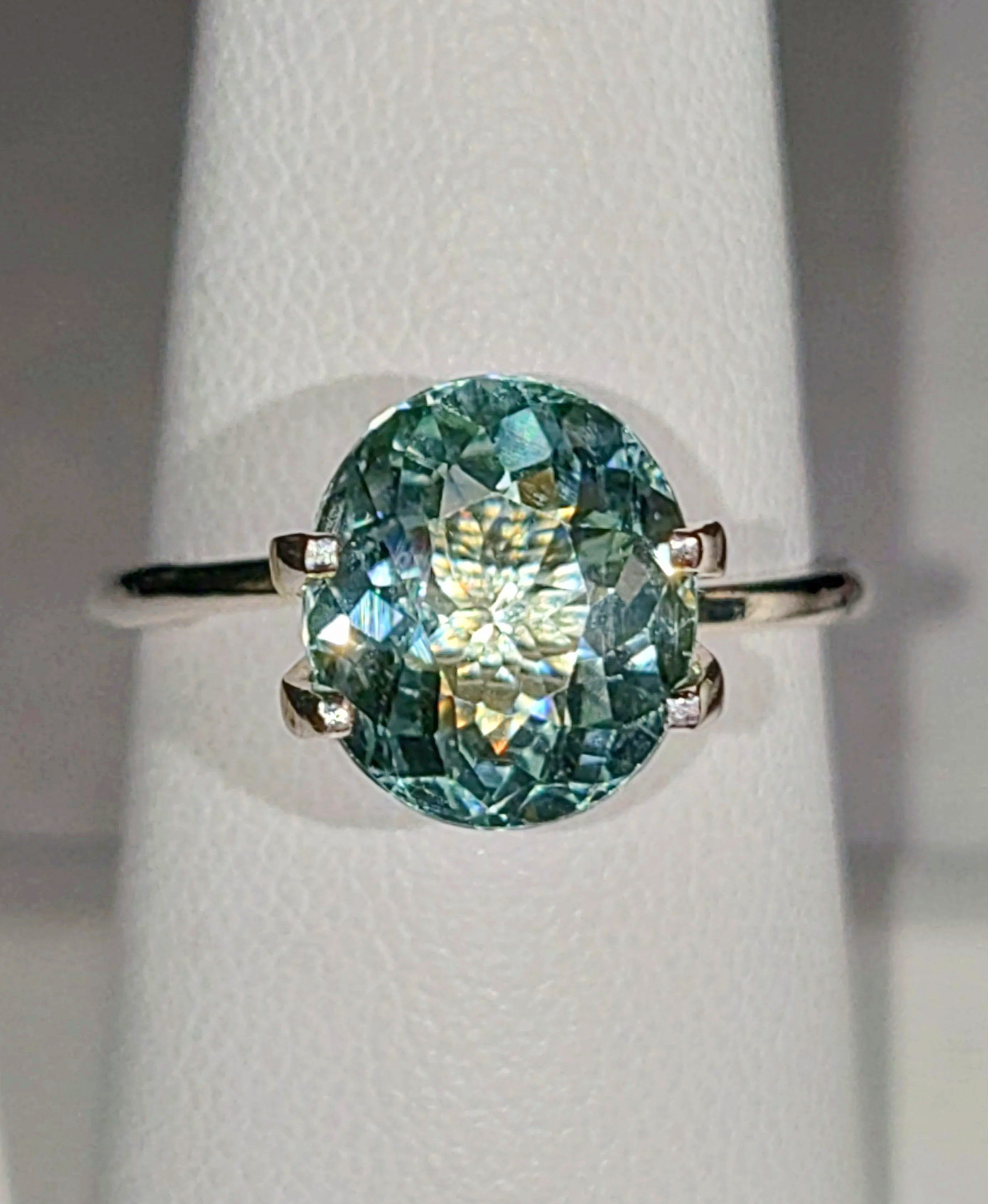 Genuine Neon Seafoam Titanium Tourmaline 3.18ct from TheCoveAtFoxHollow.com