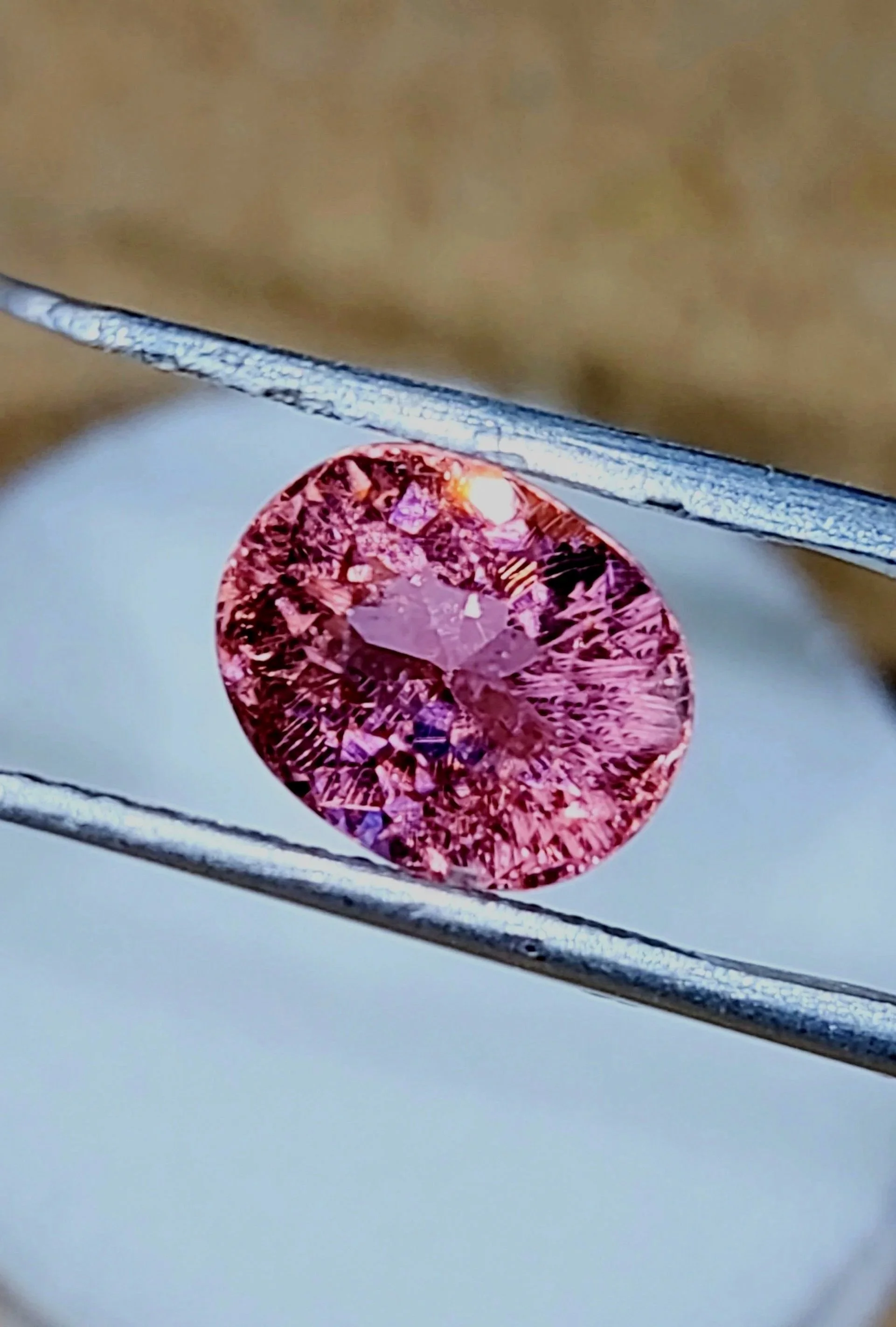 Genuine Neon Hot Pink Titanium Tourmaline 2.58ct TheCoveAtFoxHollow.com