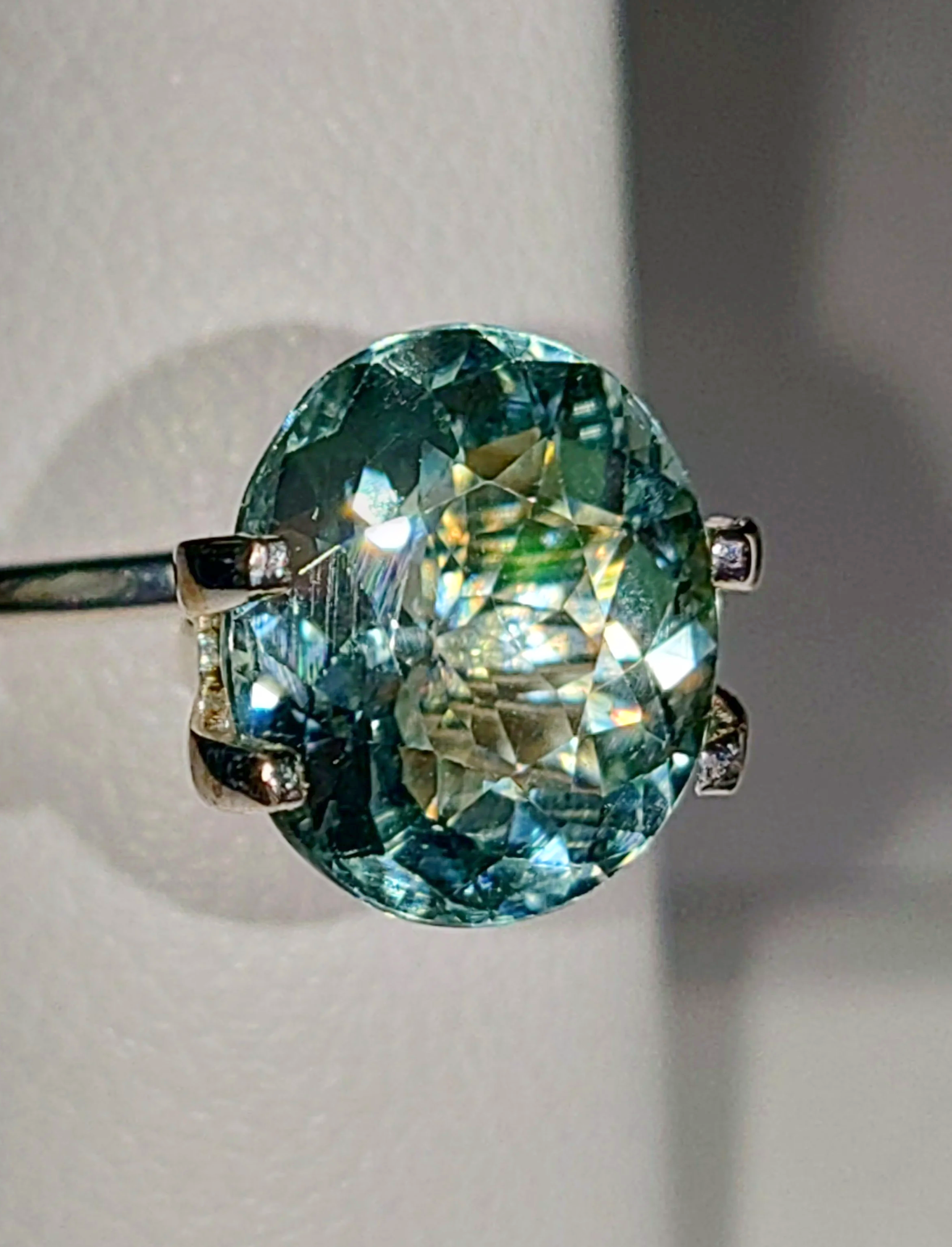 Genuine Neon Seafoam Titanium Tourmaline 3.18ct from TheCoveAtFoxHollow.com