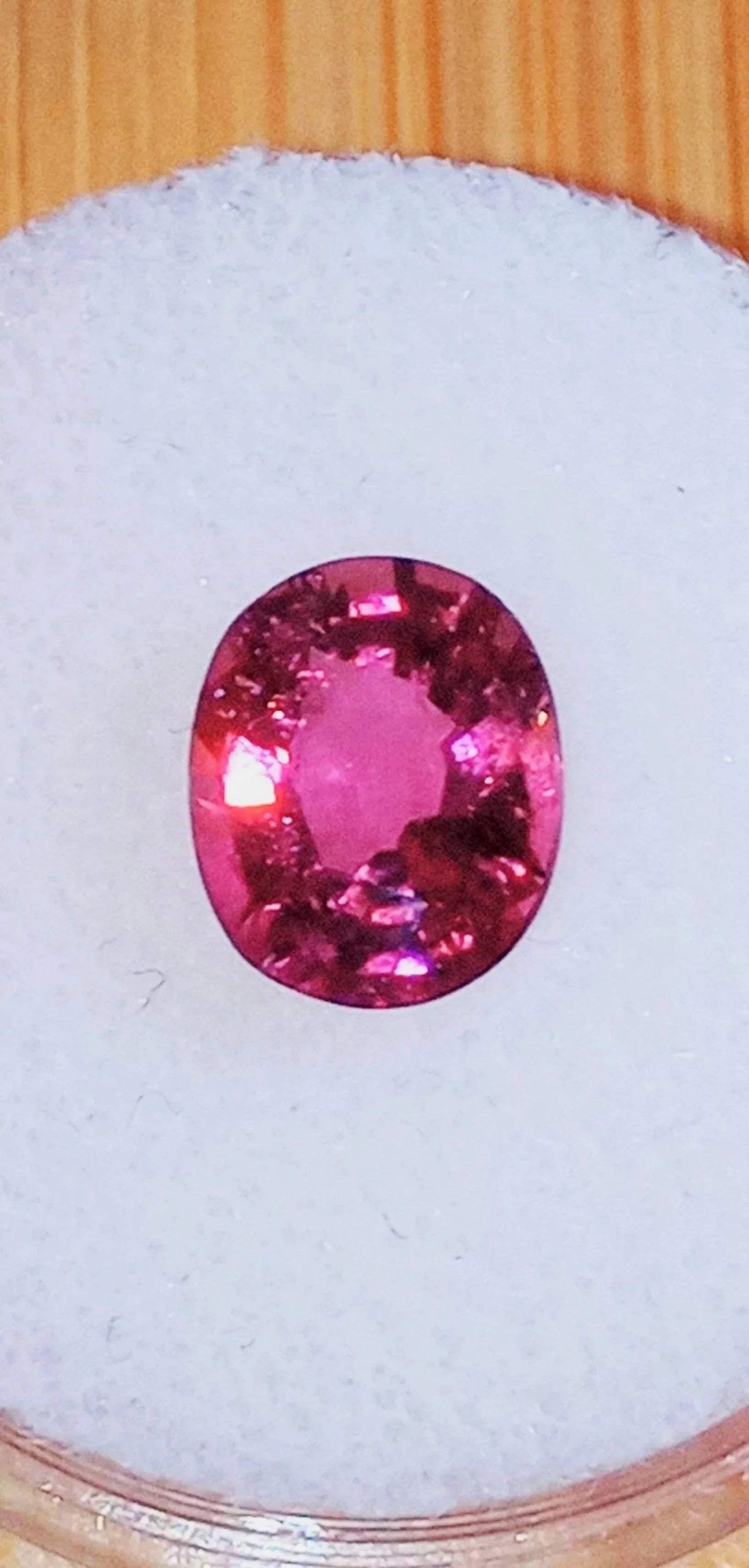 Genuine Neon Hot Pink Titanium Tourmaline 1.90ct from TheCoveAtFoxHollow.com