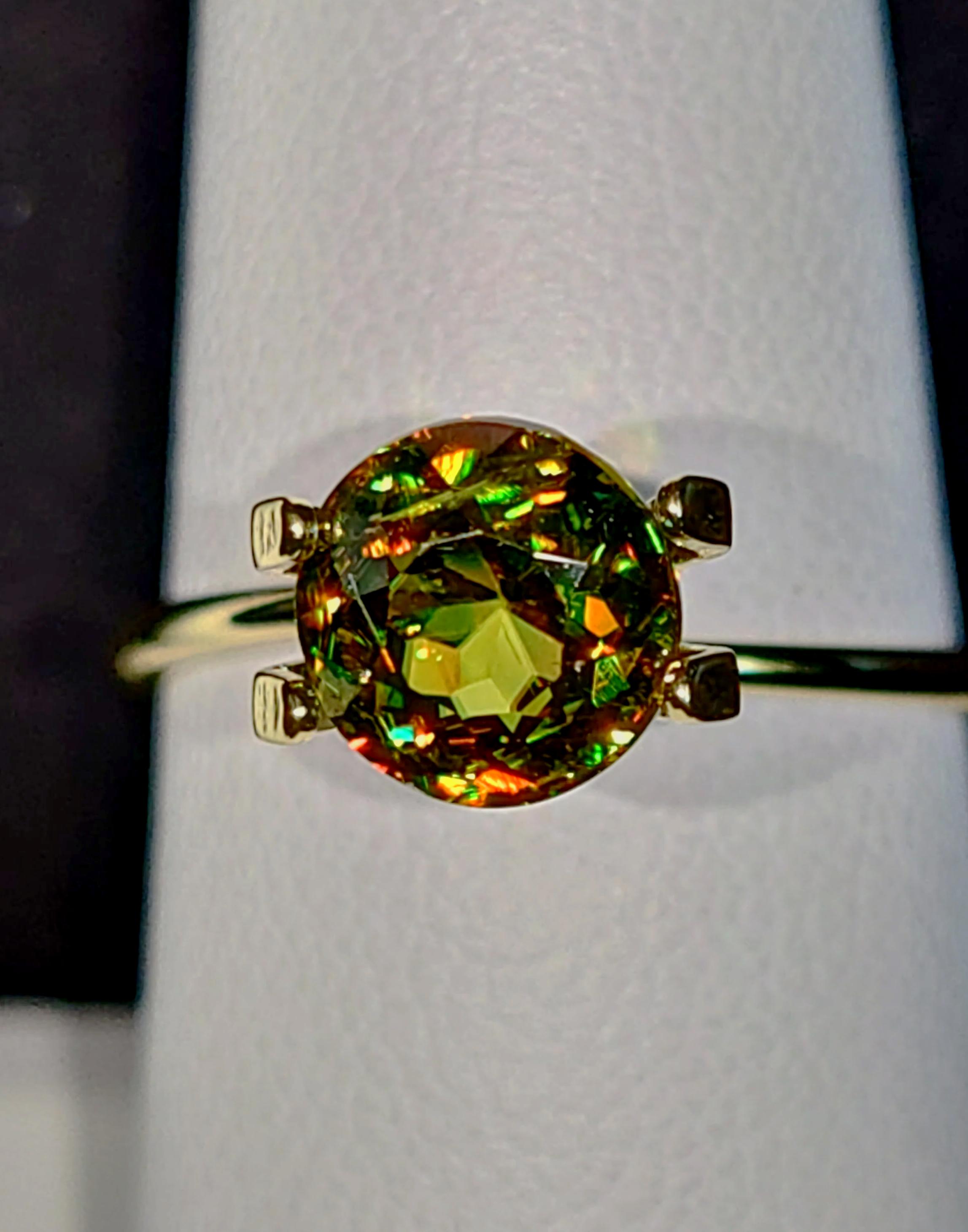 Genuine Color Change Sphene 2ct from TheCoveAtFoxHollow.com