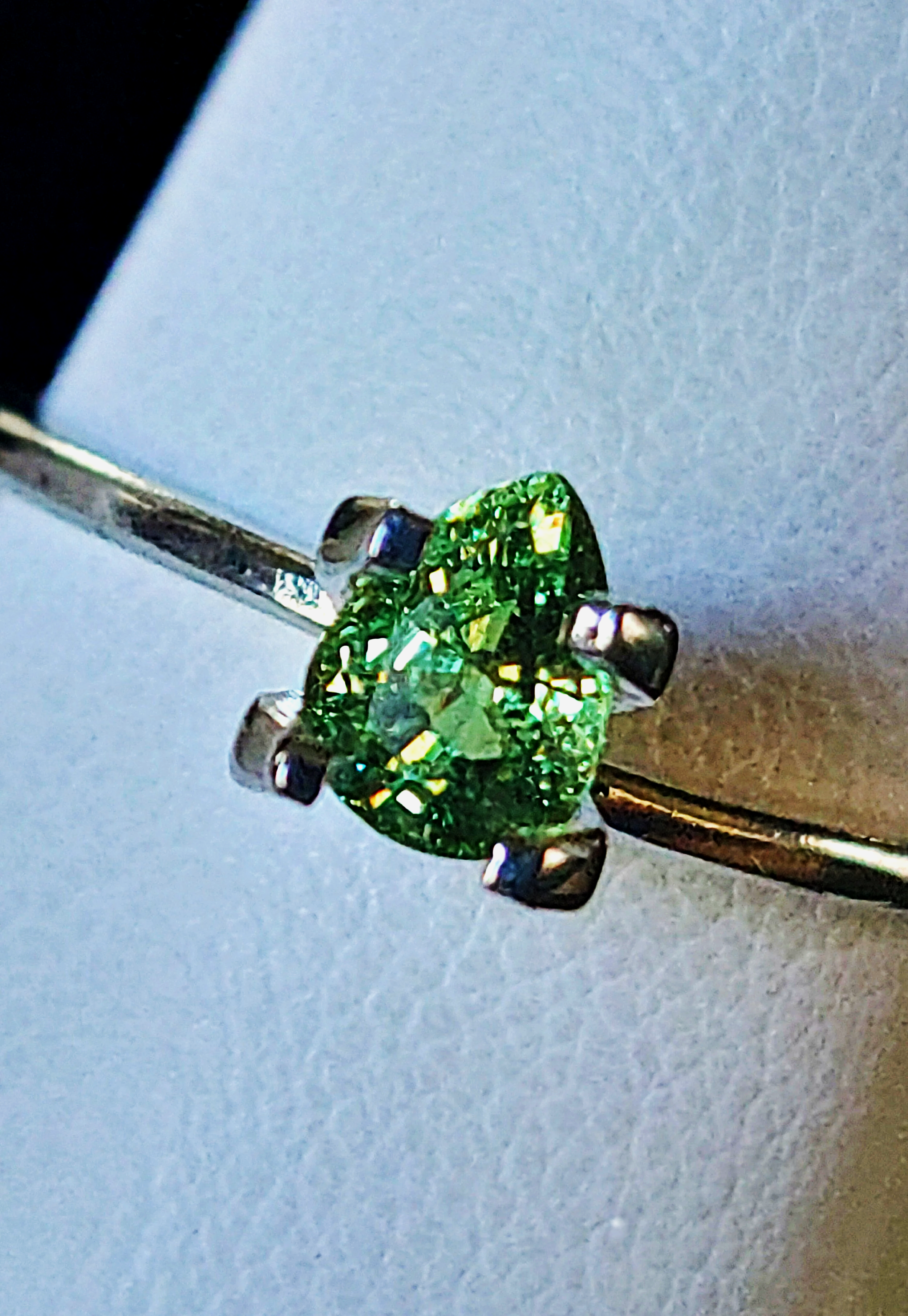Genuine Green Dragon Mine Precious Demantoid Garnet .67ct from TheCoveAtFoxHollow.com