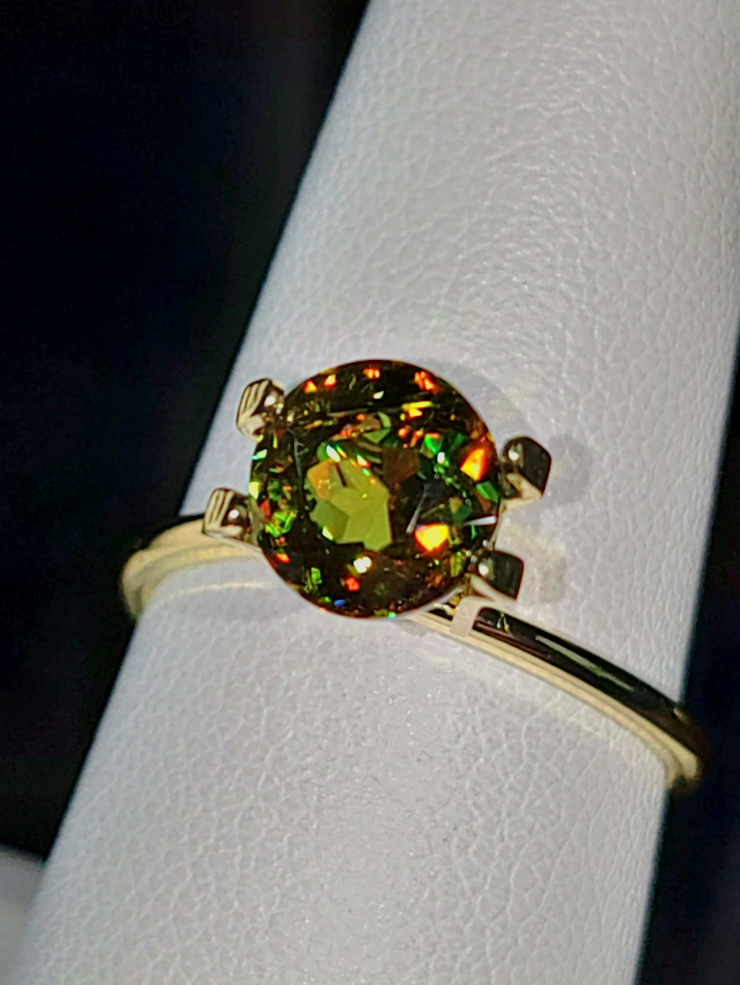 Genuine Color Change Sphene 2ct from TheCoveAtFoxHollow.com