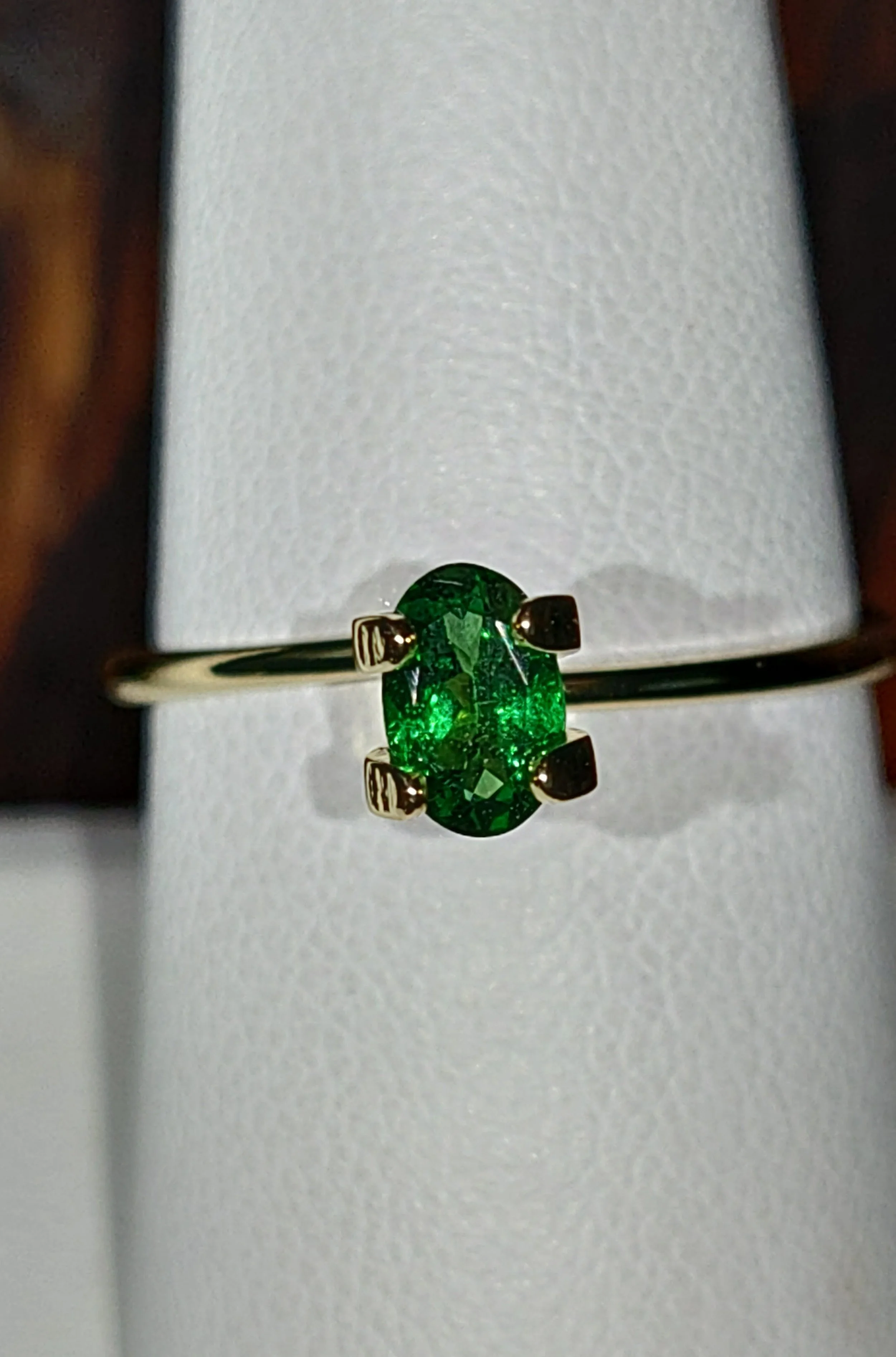 Genuine Tsavorite Garnet .38ct from TheCoveAtFoxHollow.com