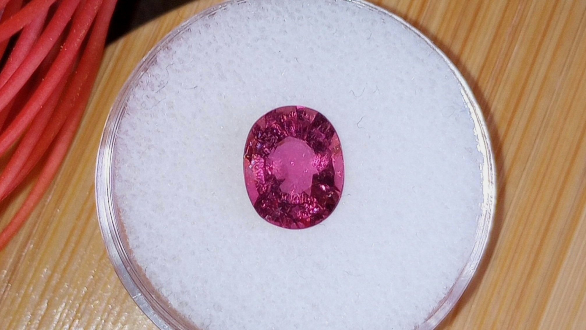 Genuine Hot Pink Congolese Tourmaline 1.90ct from thecoveatfoxhollow.com