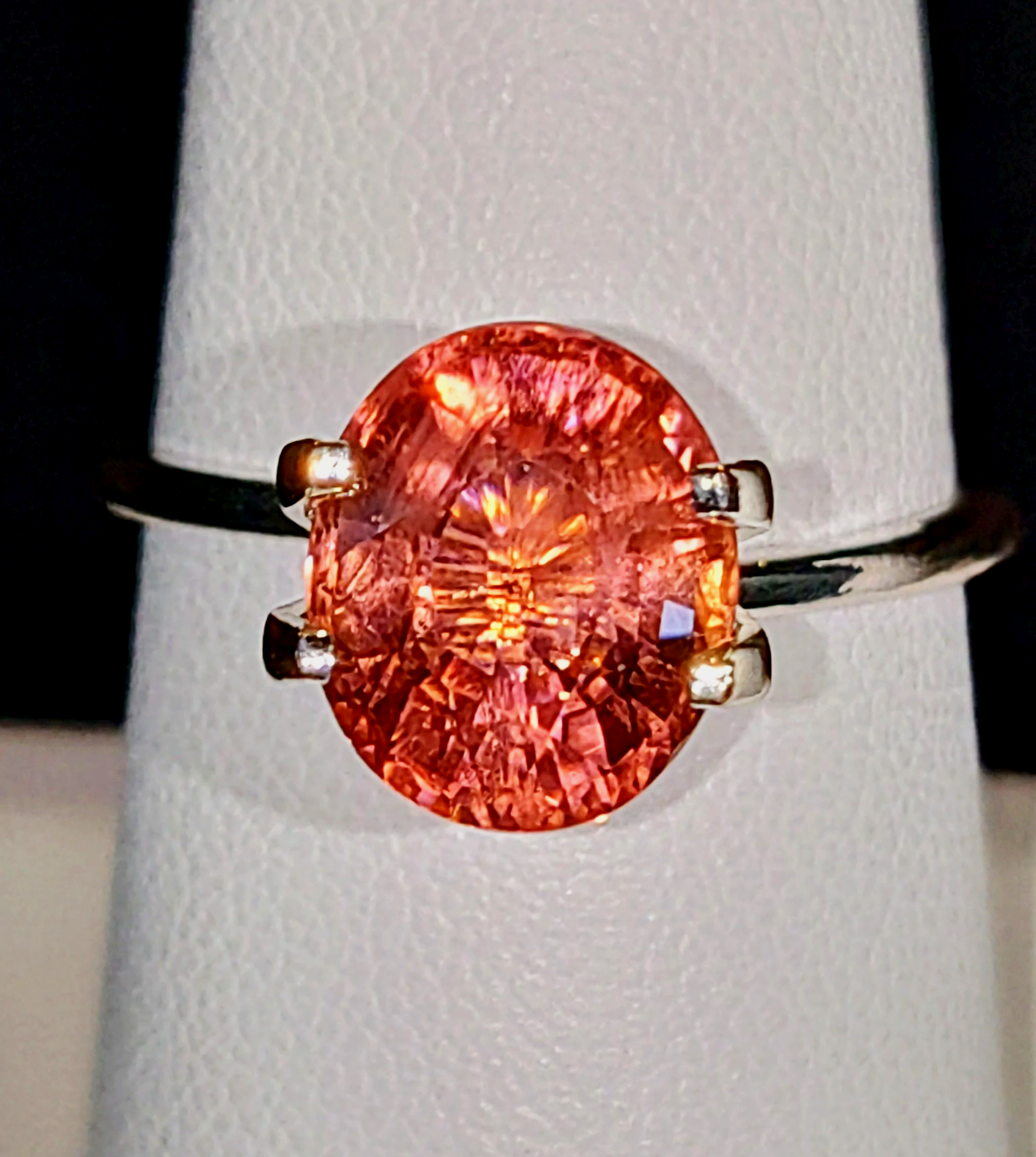 Genuine Neon Pink Orange Purple Titanium Tourmaline 3.26ct from TheCoveAtFoxHollow.com