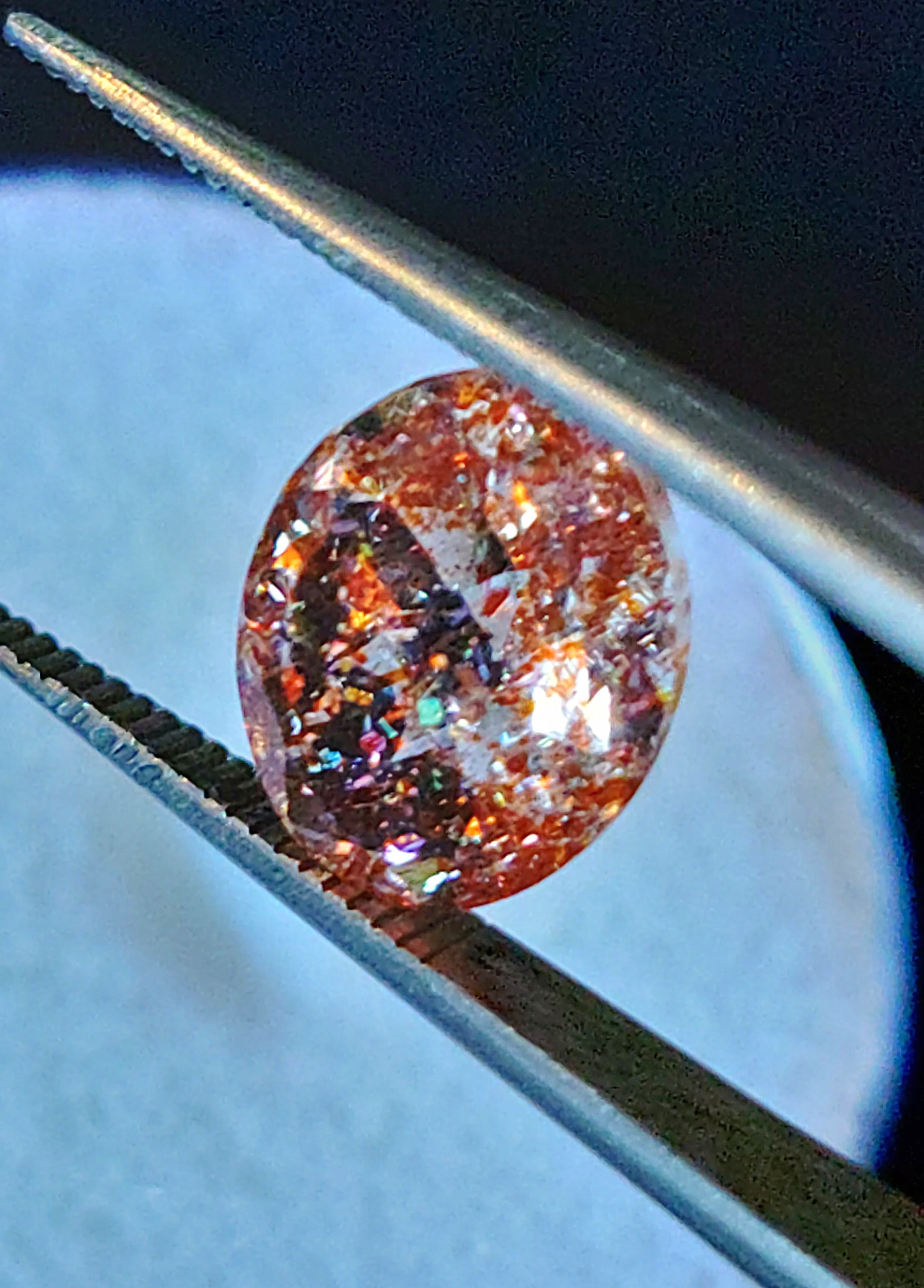 Genuine Tanzanian Sunstone 2.56ct from TheCoveAtFoxHollow.com