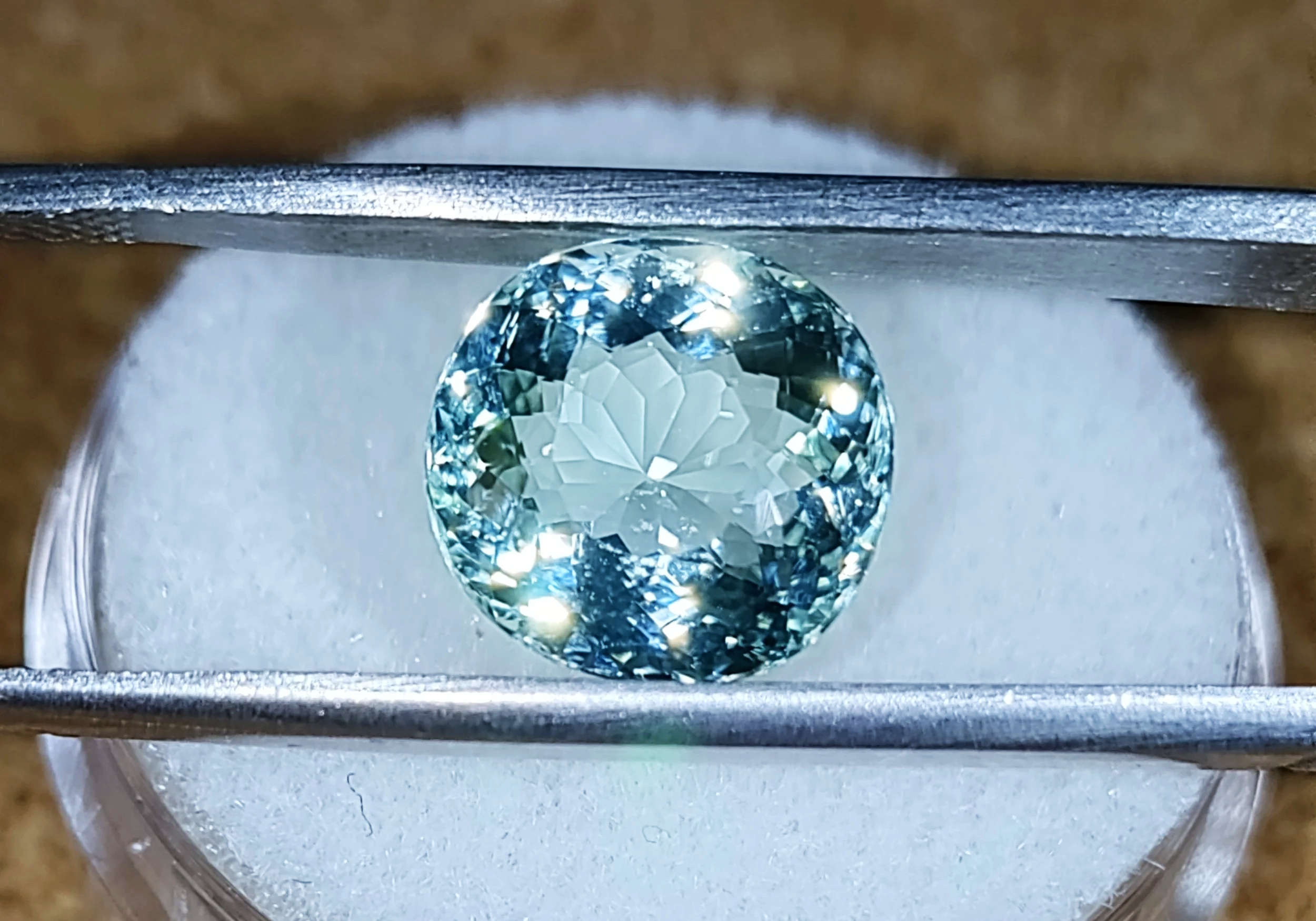 GIA Certified Genuine Neon Seafoam Titanium Tourmaline 3.81ct from TheCoveAtFoxHollow.com