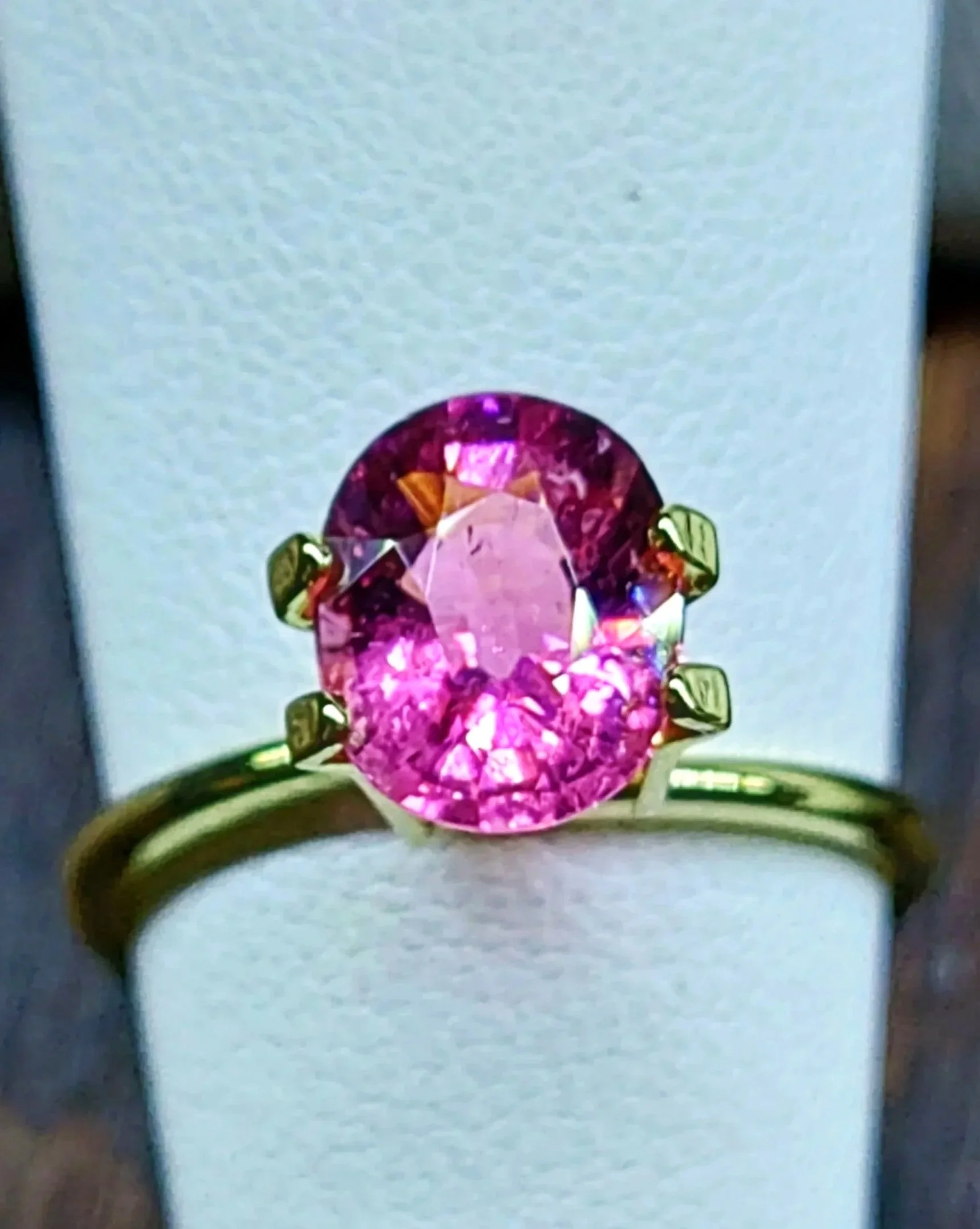 Genuine Neon Hot Pink Titanium Tourmaline 1.90ct from TheCoveAtFoxHollow.com