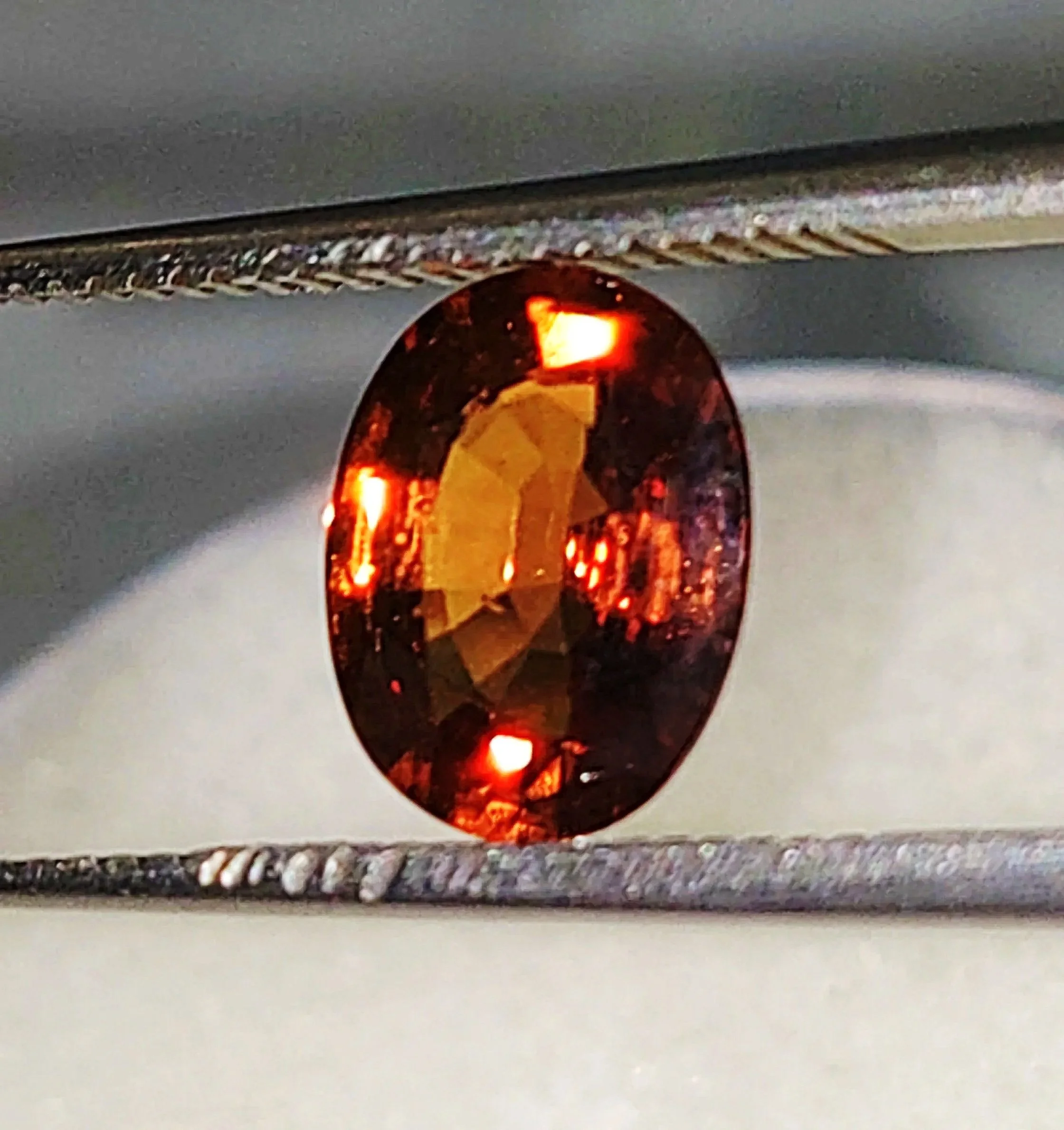 GIA Certified Genuine Unheated Orange Sapphire 1.56ct from TheCoveAtFoxHollow.com