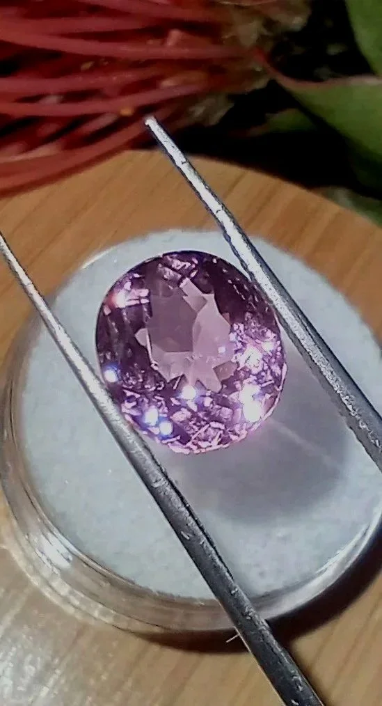 Neon Pink Titanium Tourmaline 3ct