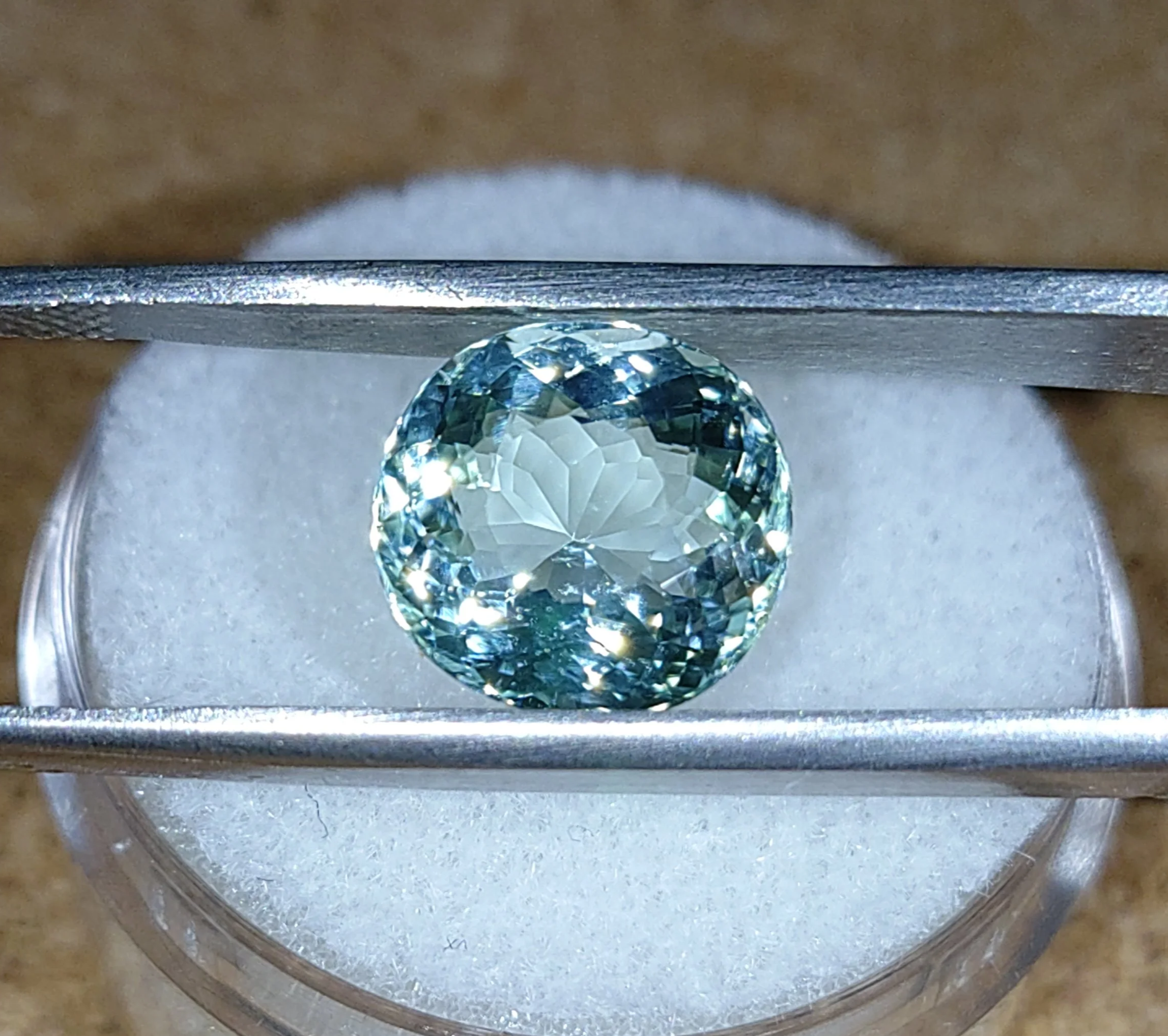 GIA Certified Genuine Neon Seafoam Titanium Tourmaline 3.81ct from TheCoveAtFoxHollow.com