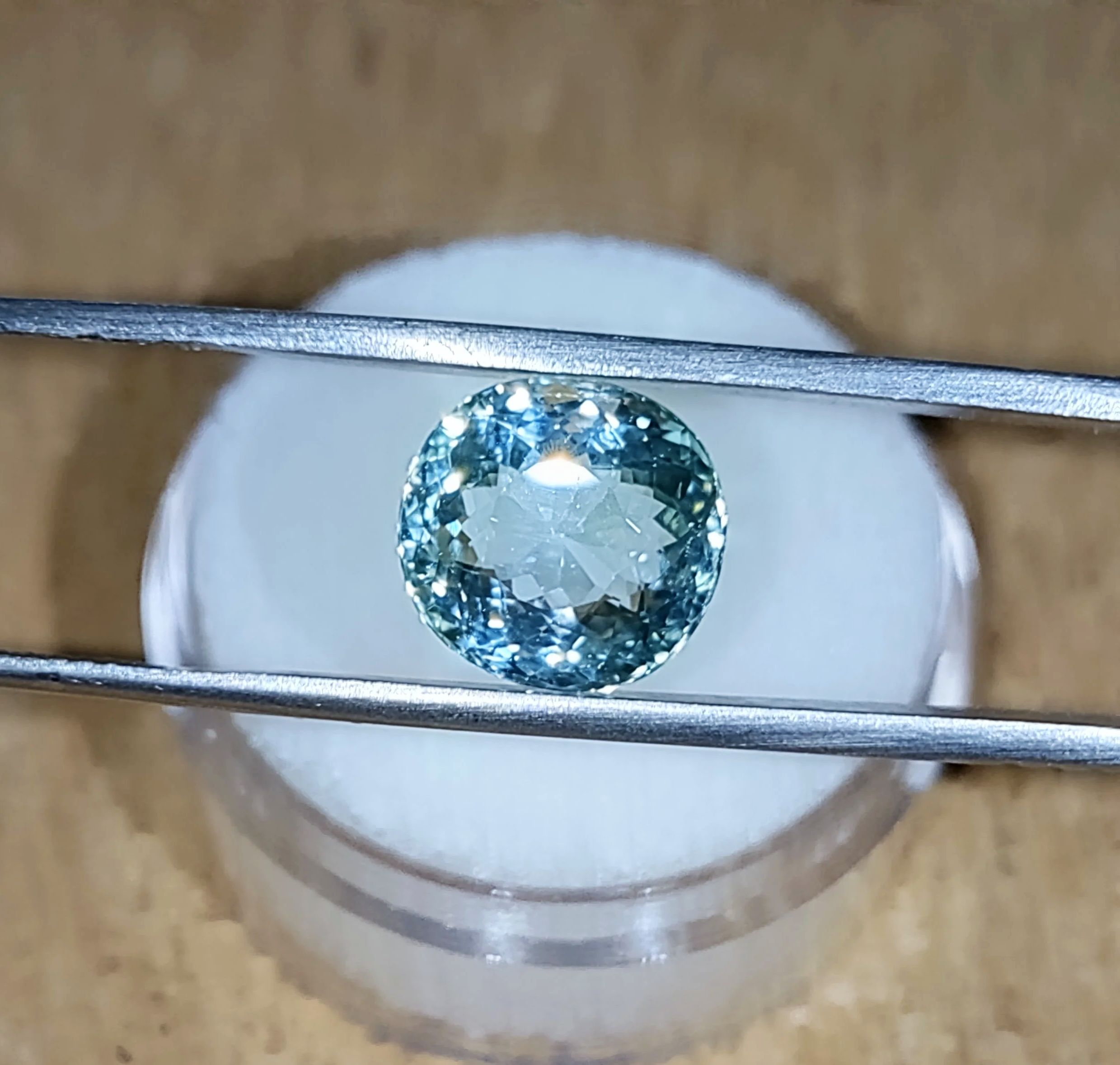 GIA Certified Genuine Neon Seafoam Titanium Tourmaline 3.81ct from TheCoveAtFoxHollow.com