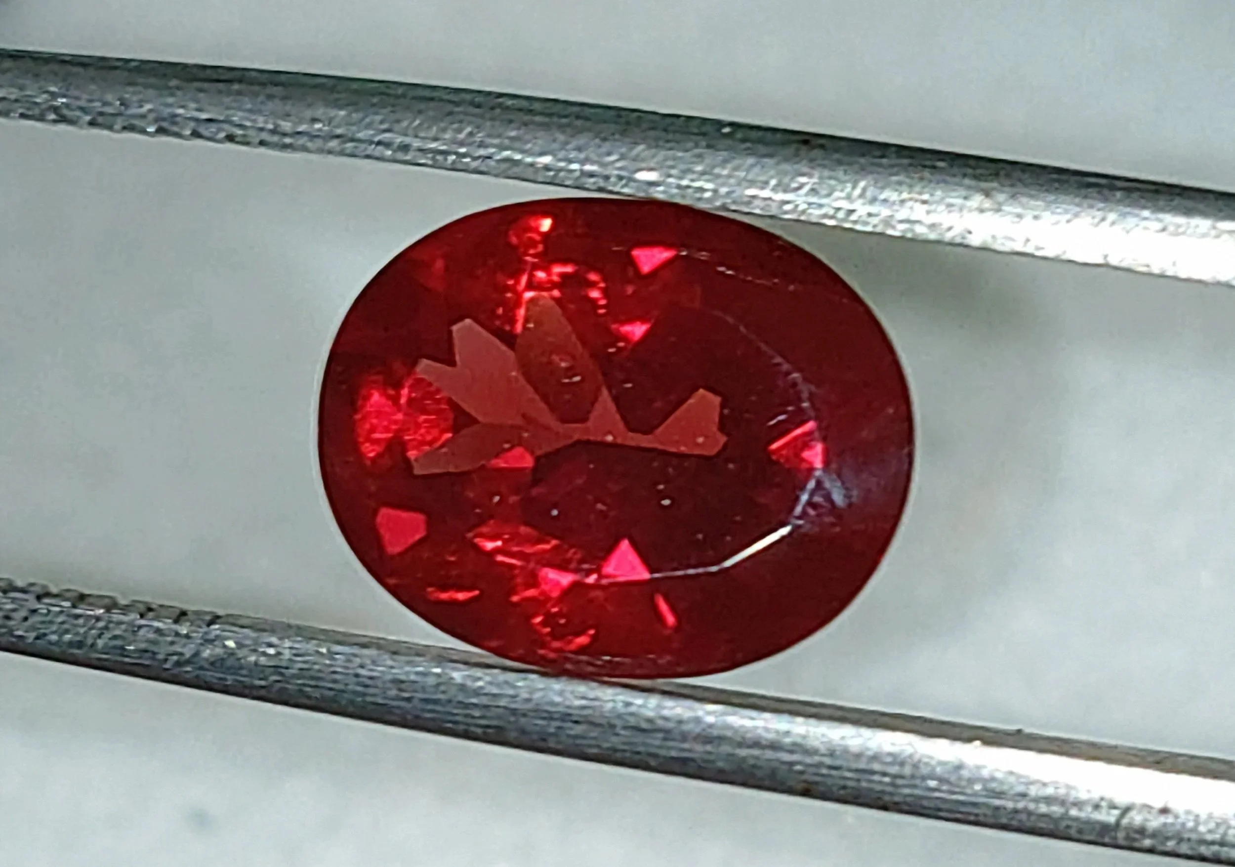 Genuine Red Andesine 2.15ct from TheCoveAtFoxHollow.com