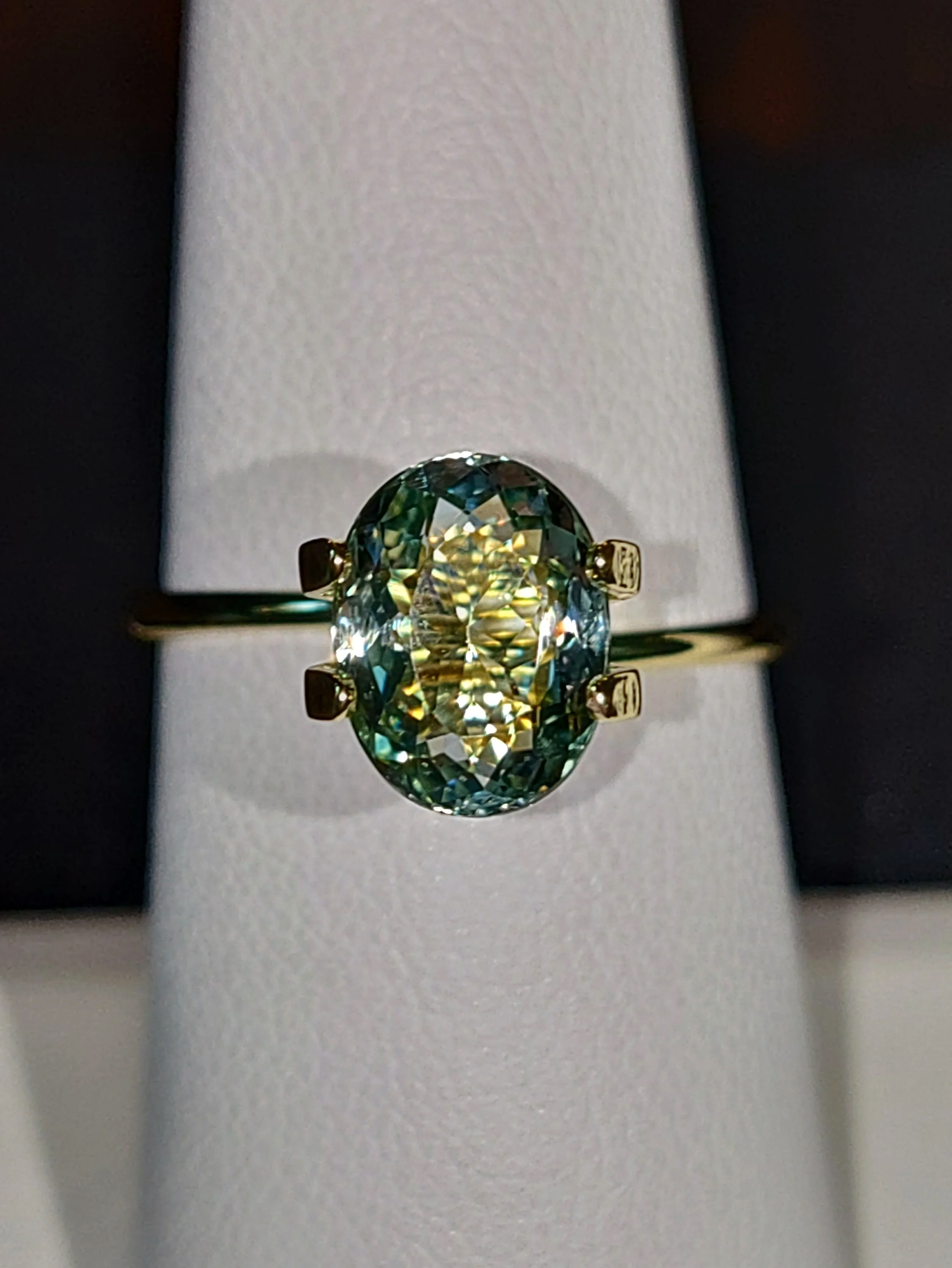 Genuine Neon Seafoam Titanium Tourmaline 1.75ct TheCoveAtFoxHollow.com