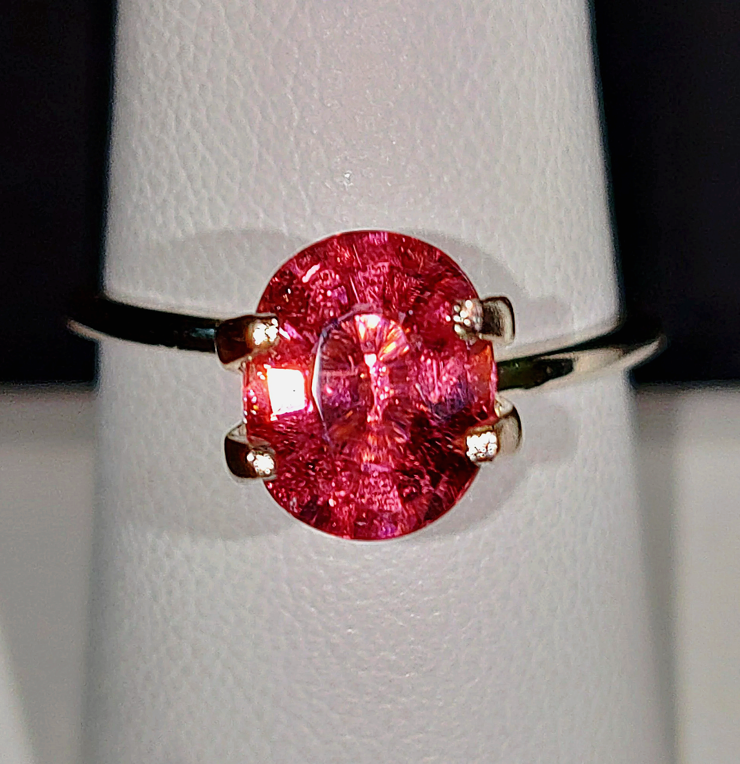 Genuine Neon Hot Pink Titanium Tourmaline 1.90ct TheCoveAtFoxHollow.com