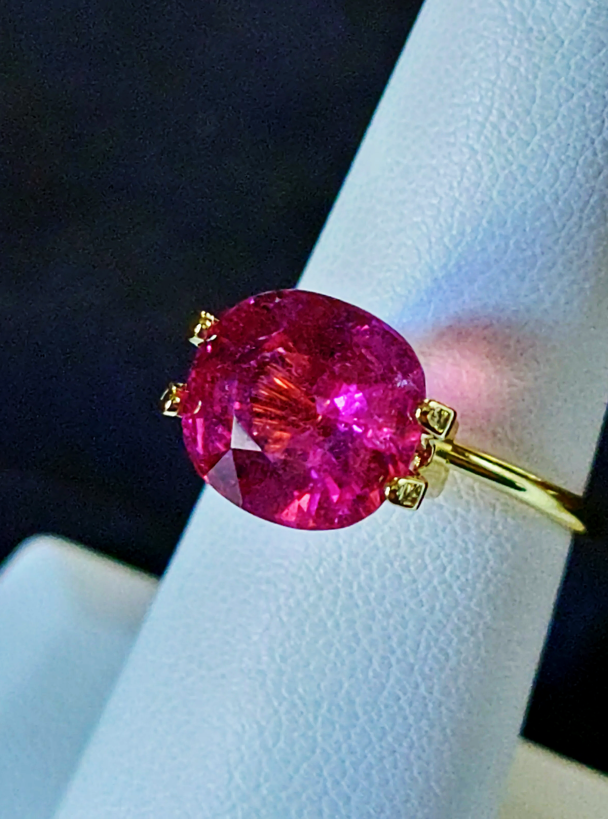 GIA Certified Genuine Rubellite Tourmaline 4.27ct from TheCoveAtFoxHollow.com