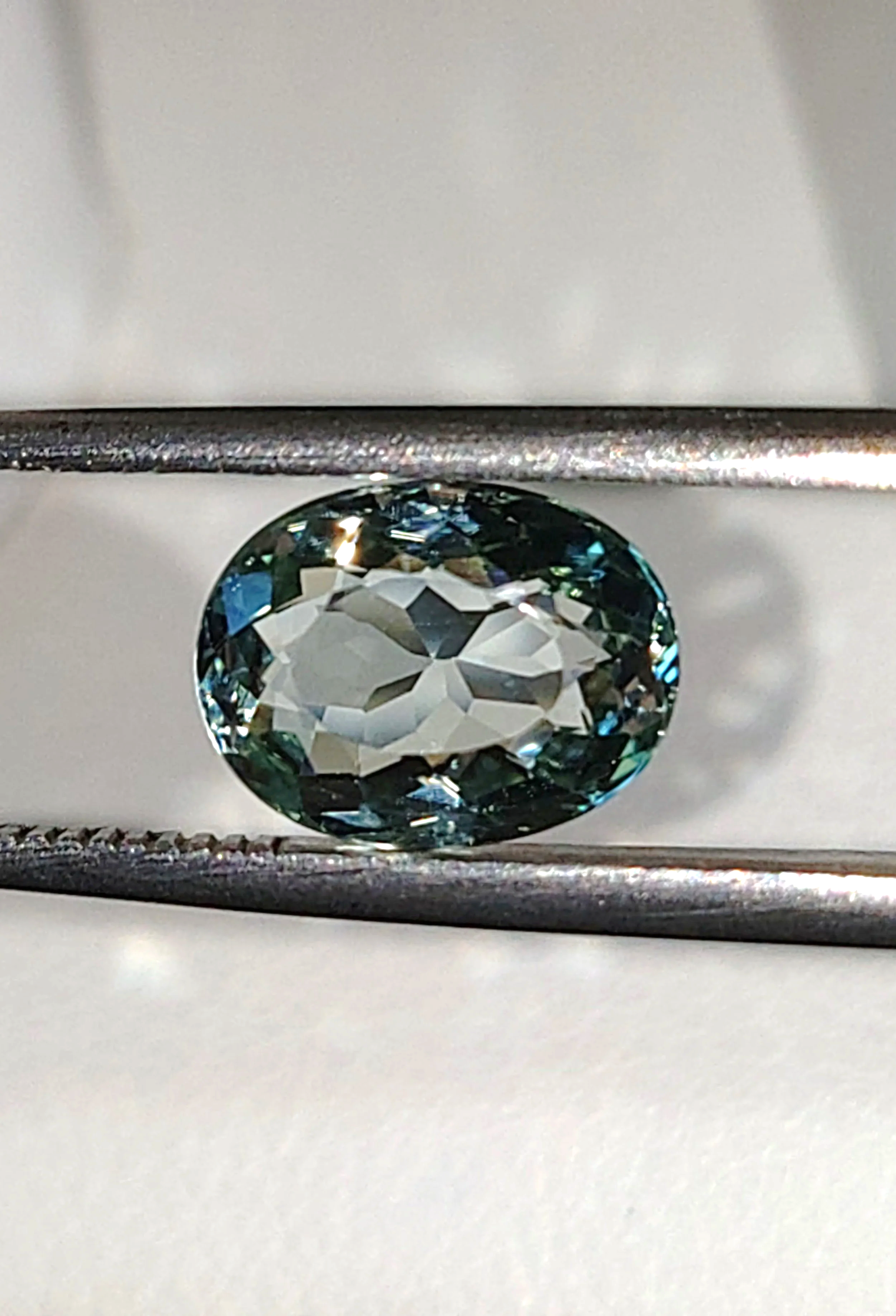 Genuine Neon Seafoam Titanium Tourmaline 1.75ct TheCoveAtFoxHollow.com