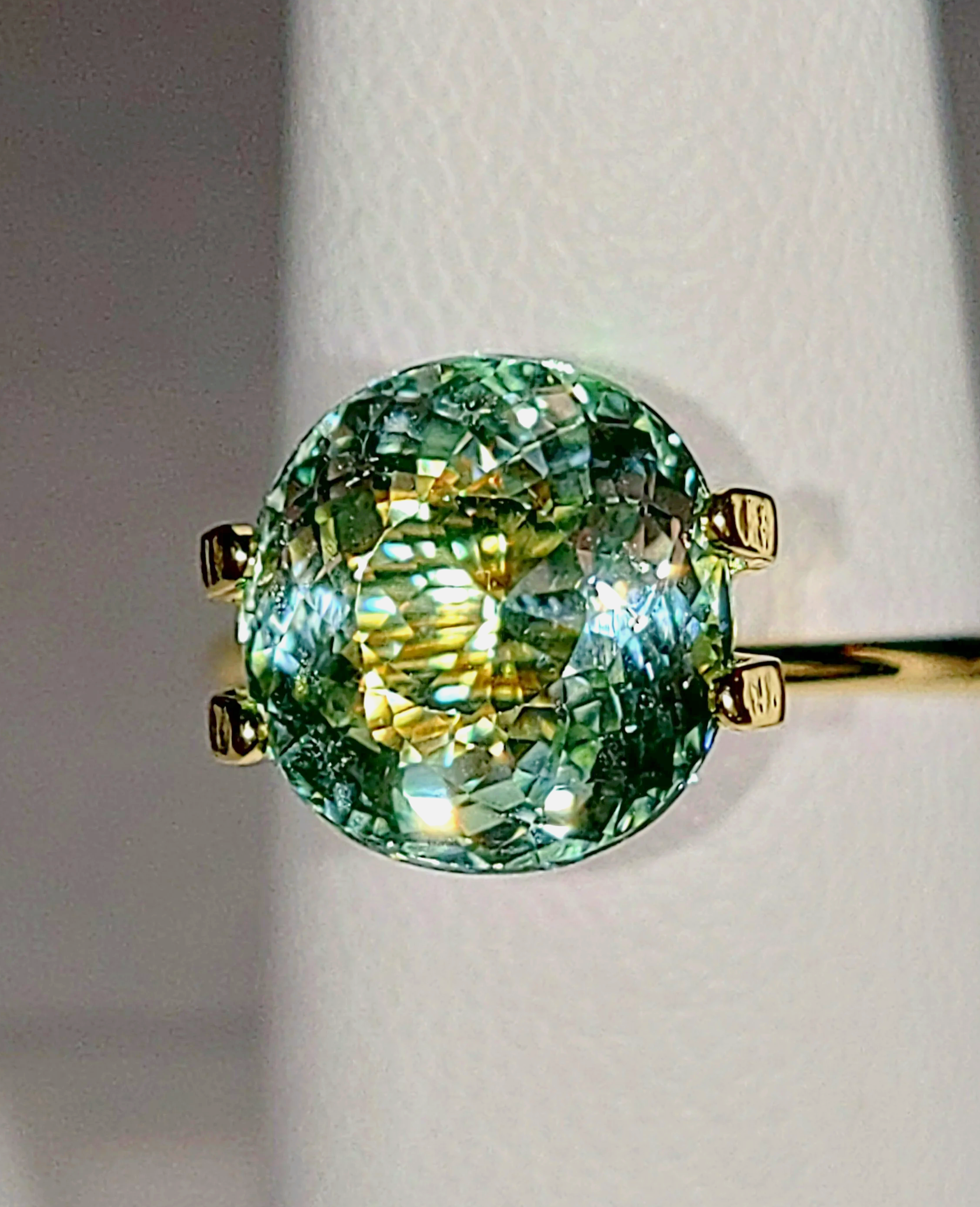 GIA Certified Genuine Neon Seafoam Titanium Tourmaline 3.81ct from TheCoveAtFoxHollow.com
