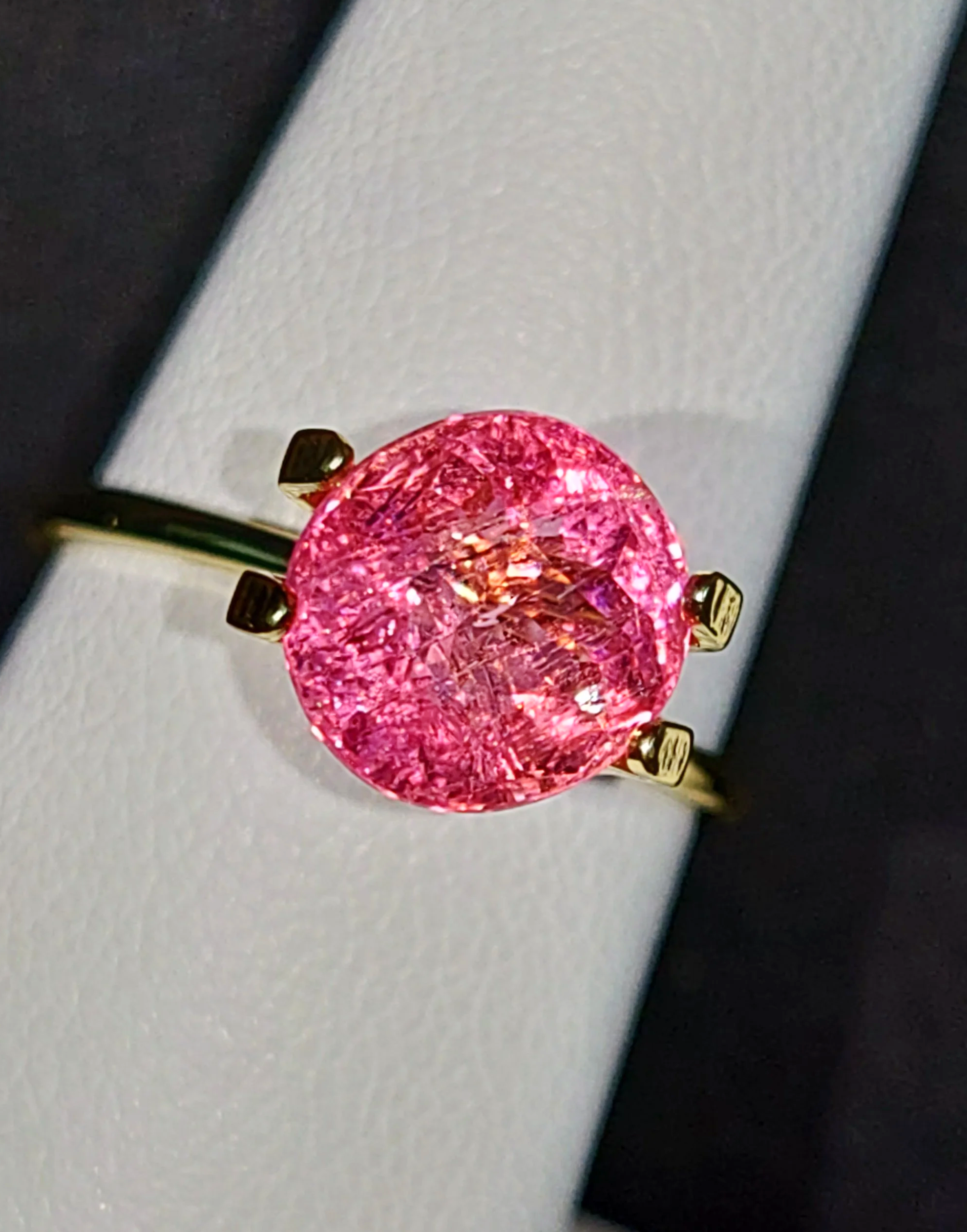 Genuine Neon Fuchsia Titanium Tourmaline 2.53ct from TheCoveAtFoxHollow.com