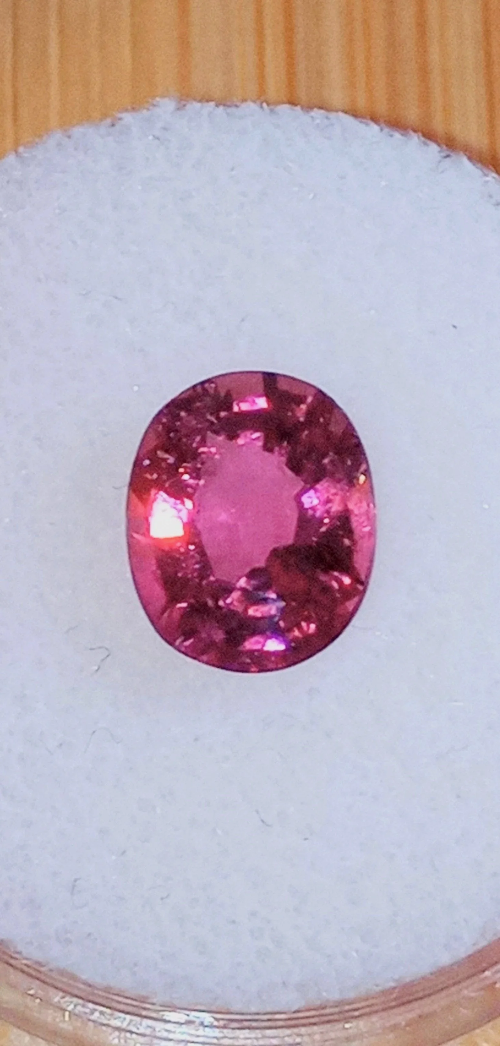 Genuine Neon Hot Pink Titanium Tourmaline 1.90ct TheCoveAtFoxHollow.com